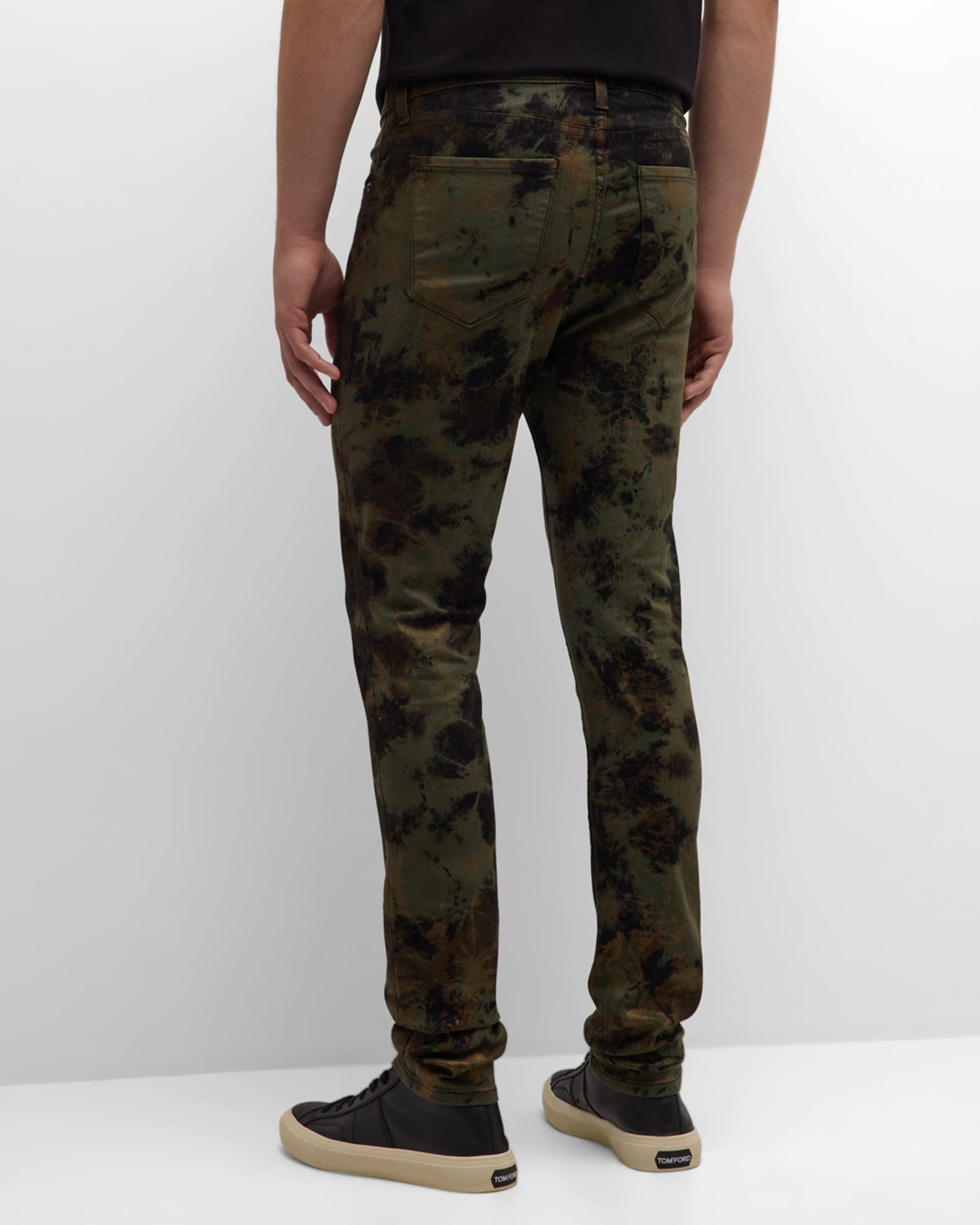 monfrere Men's Greyson TieDye Skinny Jeans Neiman Marcus