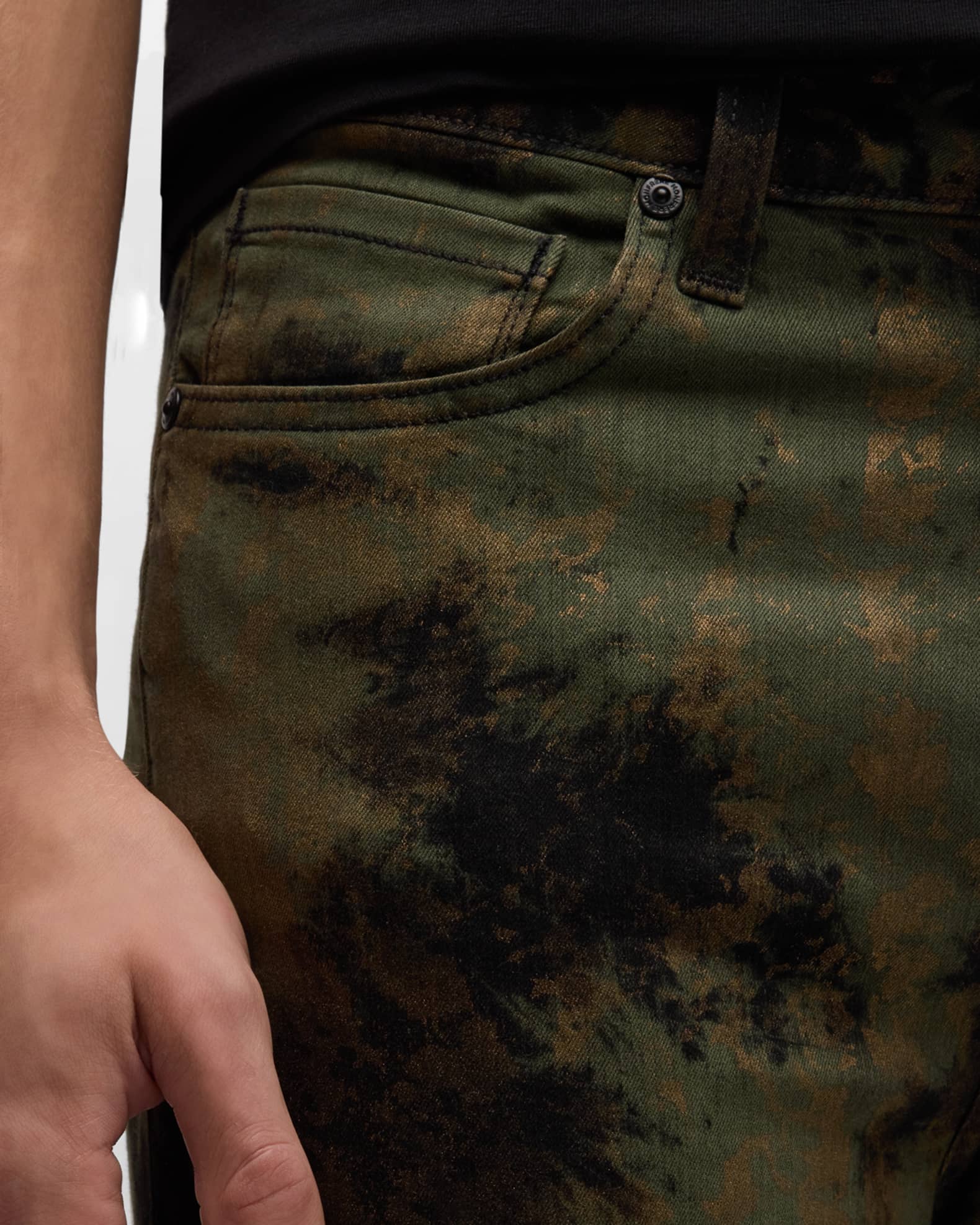 monfrere Men's Greyson TieDye Skinny Jeans Neiman Marcus