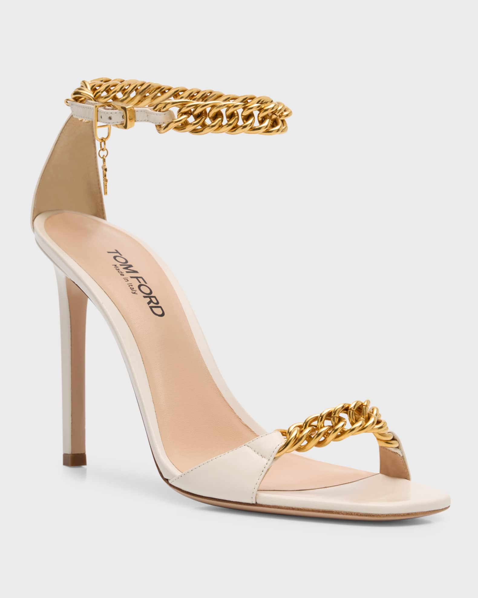 Tom ford gold chain heels best sale
