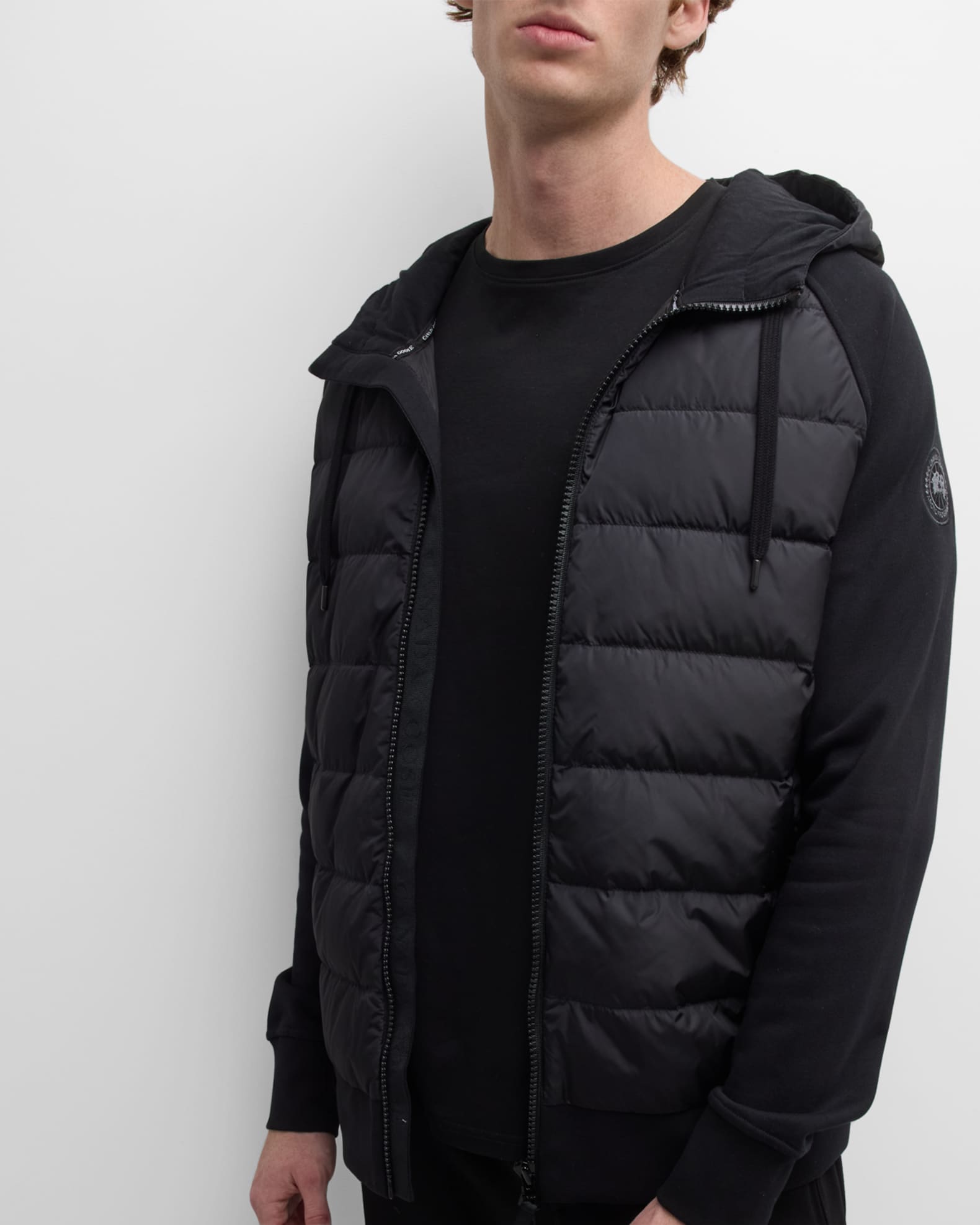 Canada Goose Men's Hybridge Huron Full-Zip Hoodie | Neiman