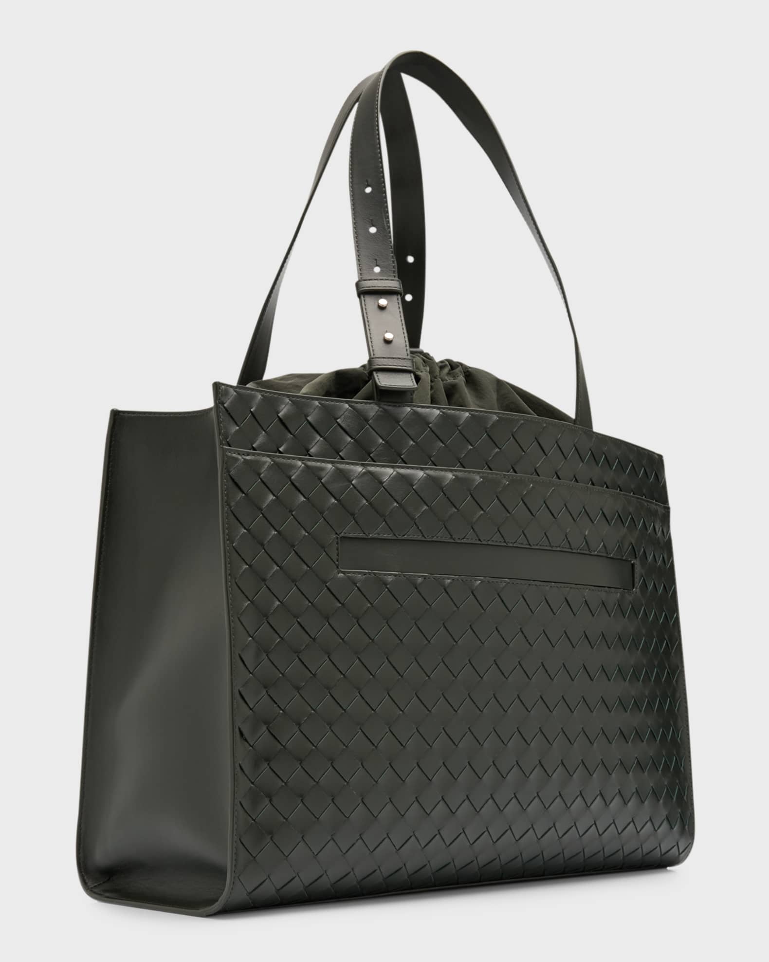 BOTTEGA VENETA Intrecciato Leather Tote Bag for Men