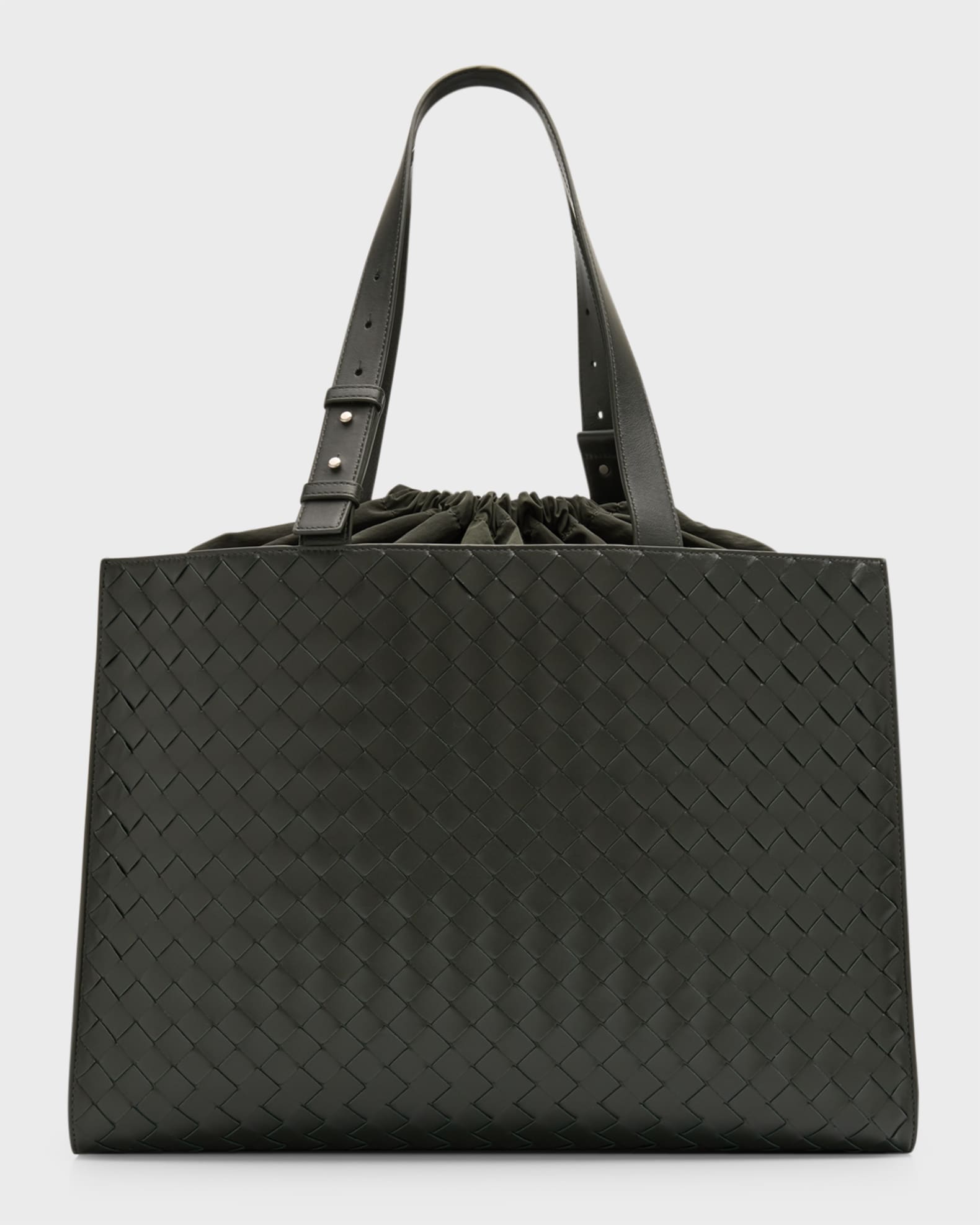 BOTTEGA VENETA Cassette Intrecciato Paper Nylon Tote Bag for Men