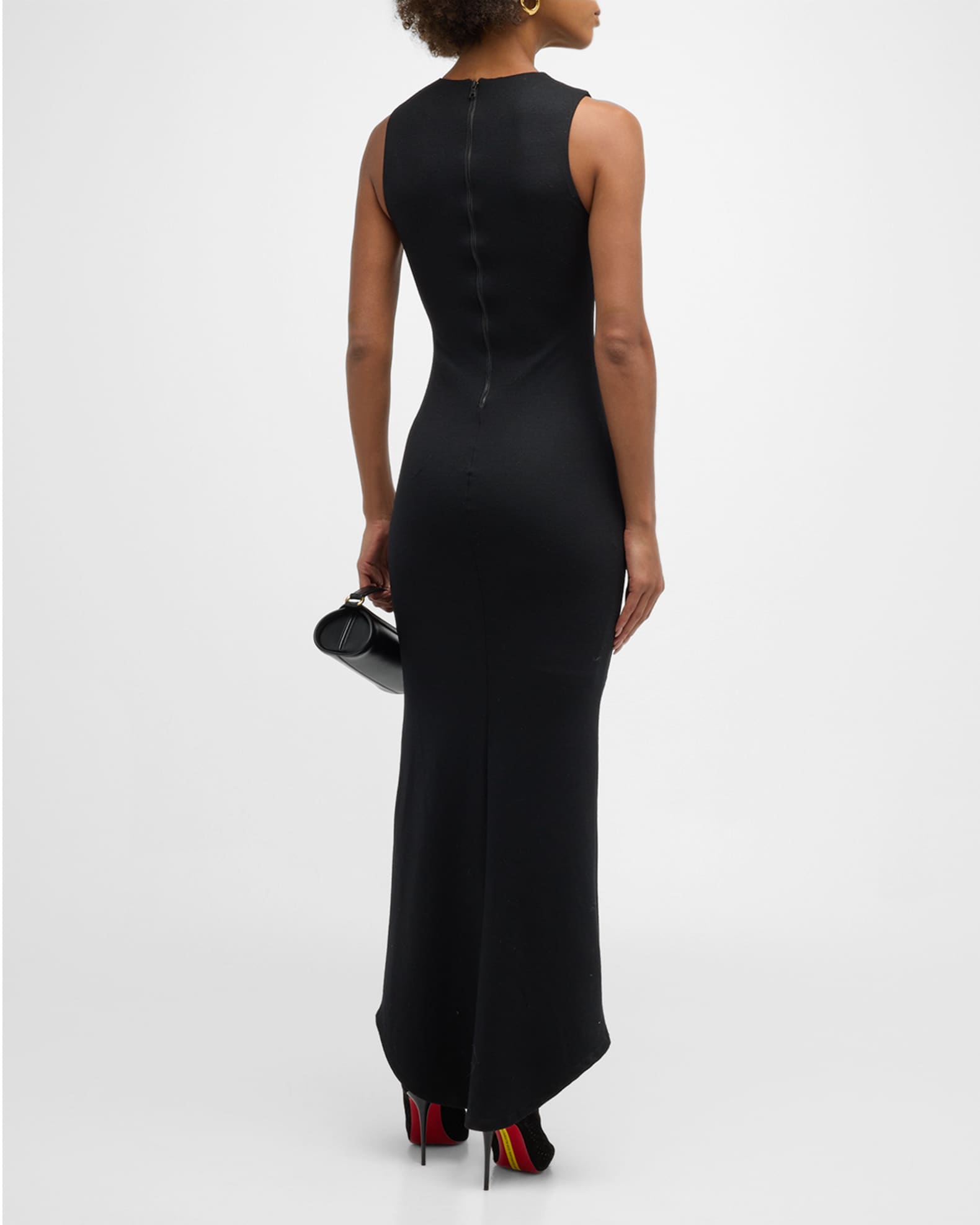 Alice + Olivia Delora Sleeveless Wool Maxi Dress | Neiman Marcus