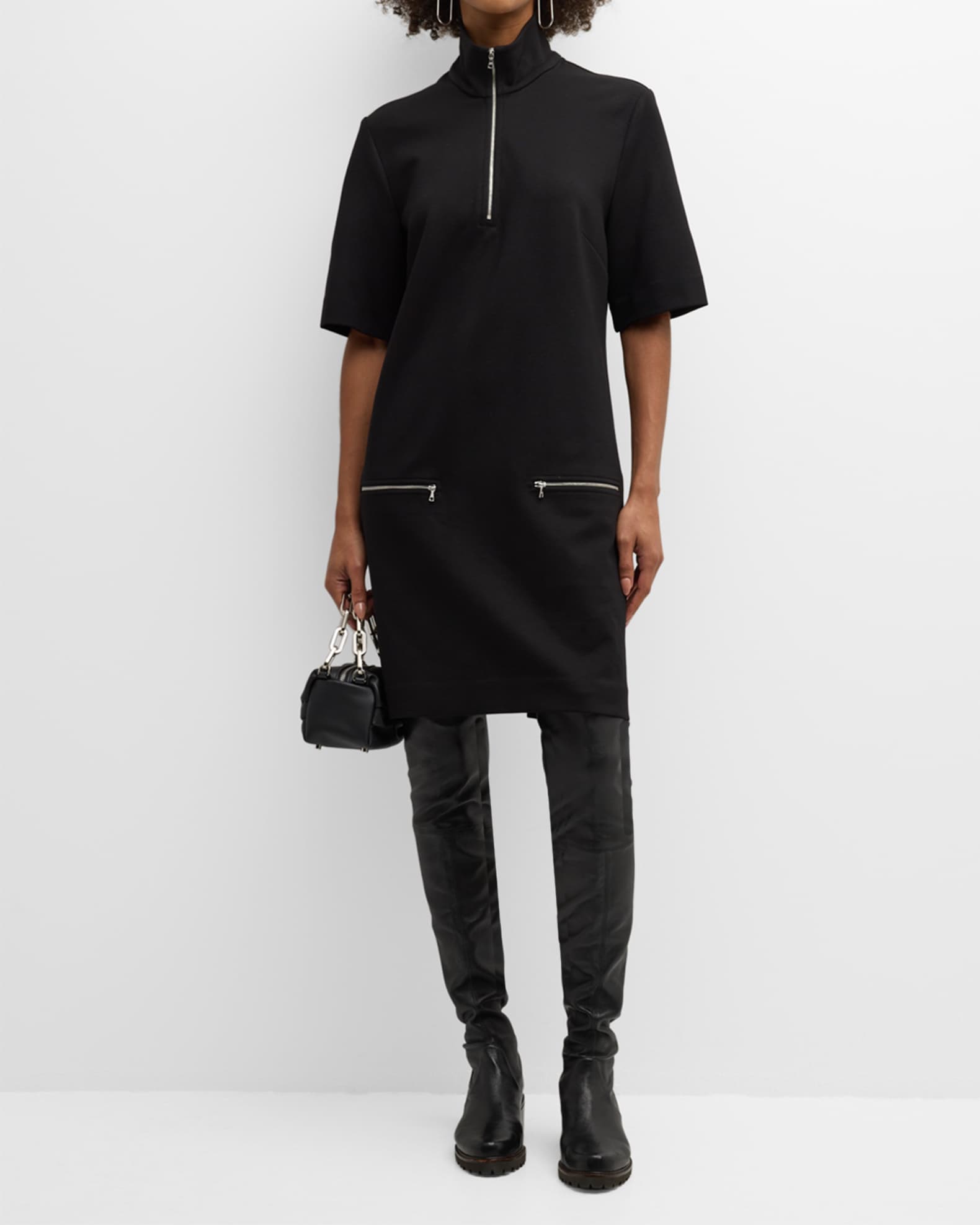 Zip front shift dress on sale