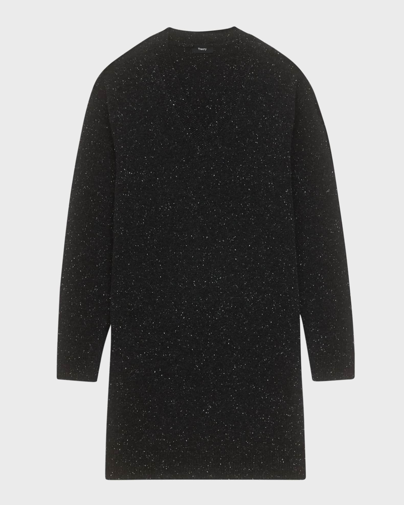 Wool Cashmere Short Donegal Sweater Dress