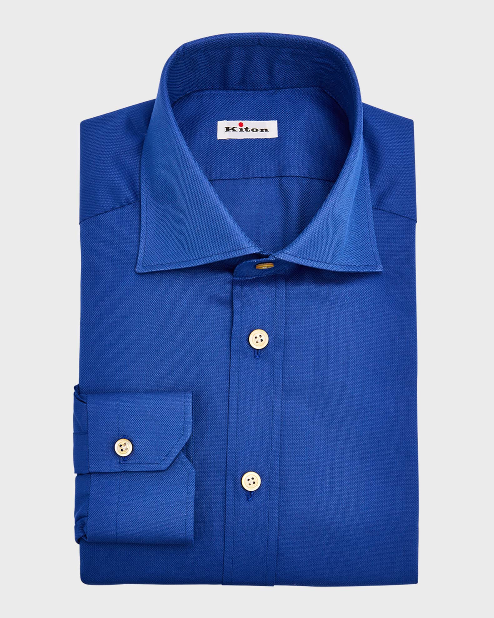 Men s Textured Cotton Dress Shirt