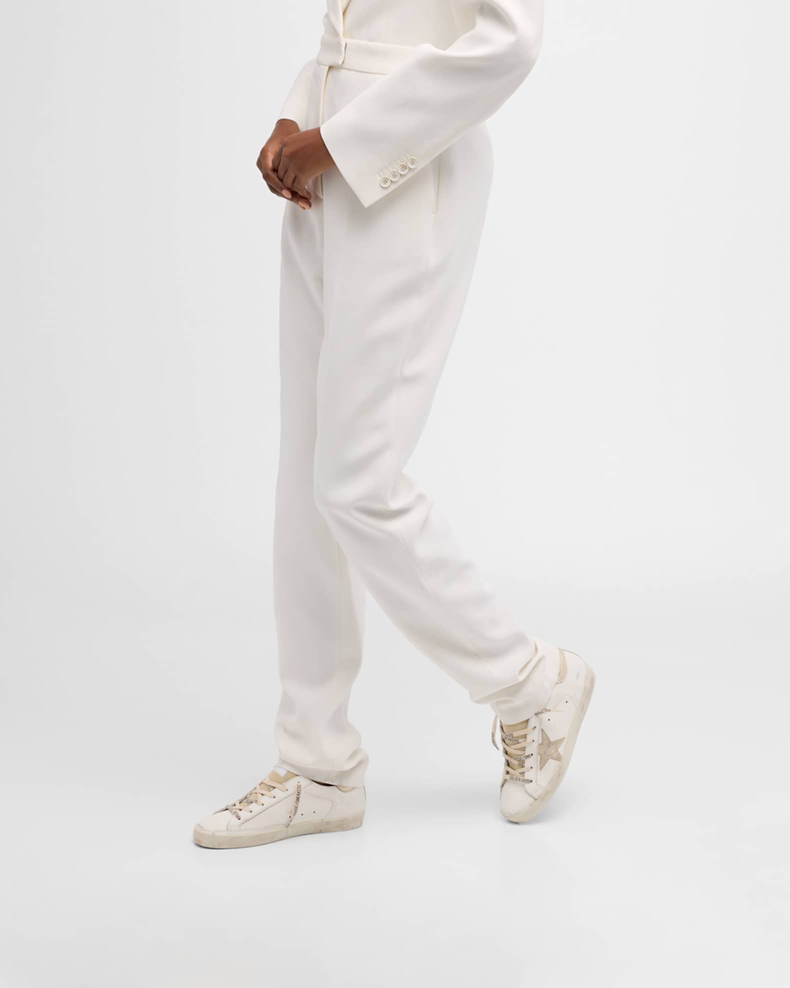 Superstar Mixed Leather Low-Top Sneakers 1