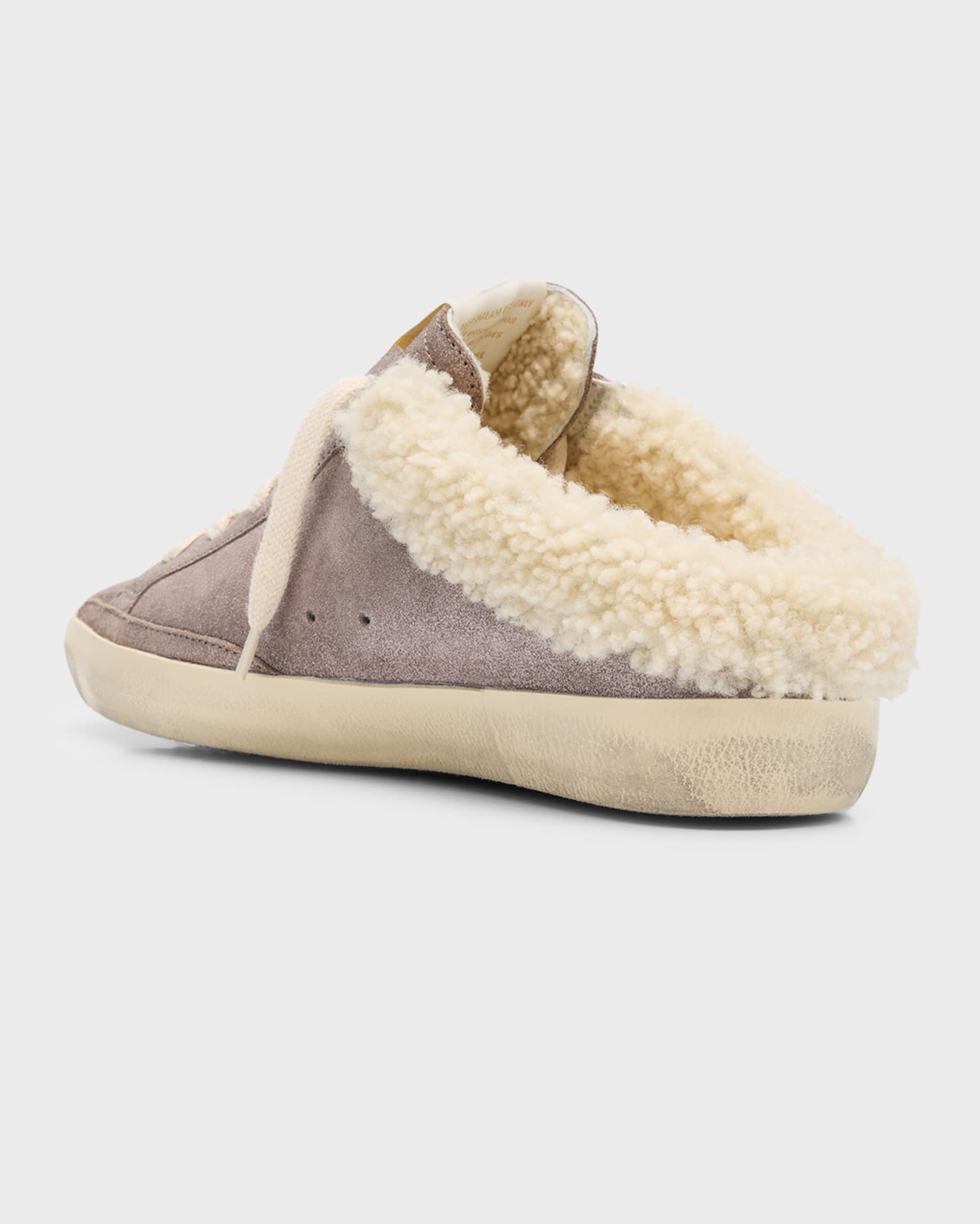 Golden goose shearling slide store