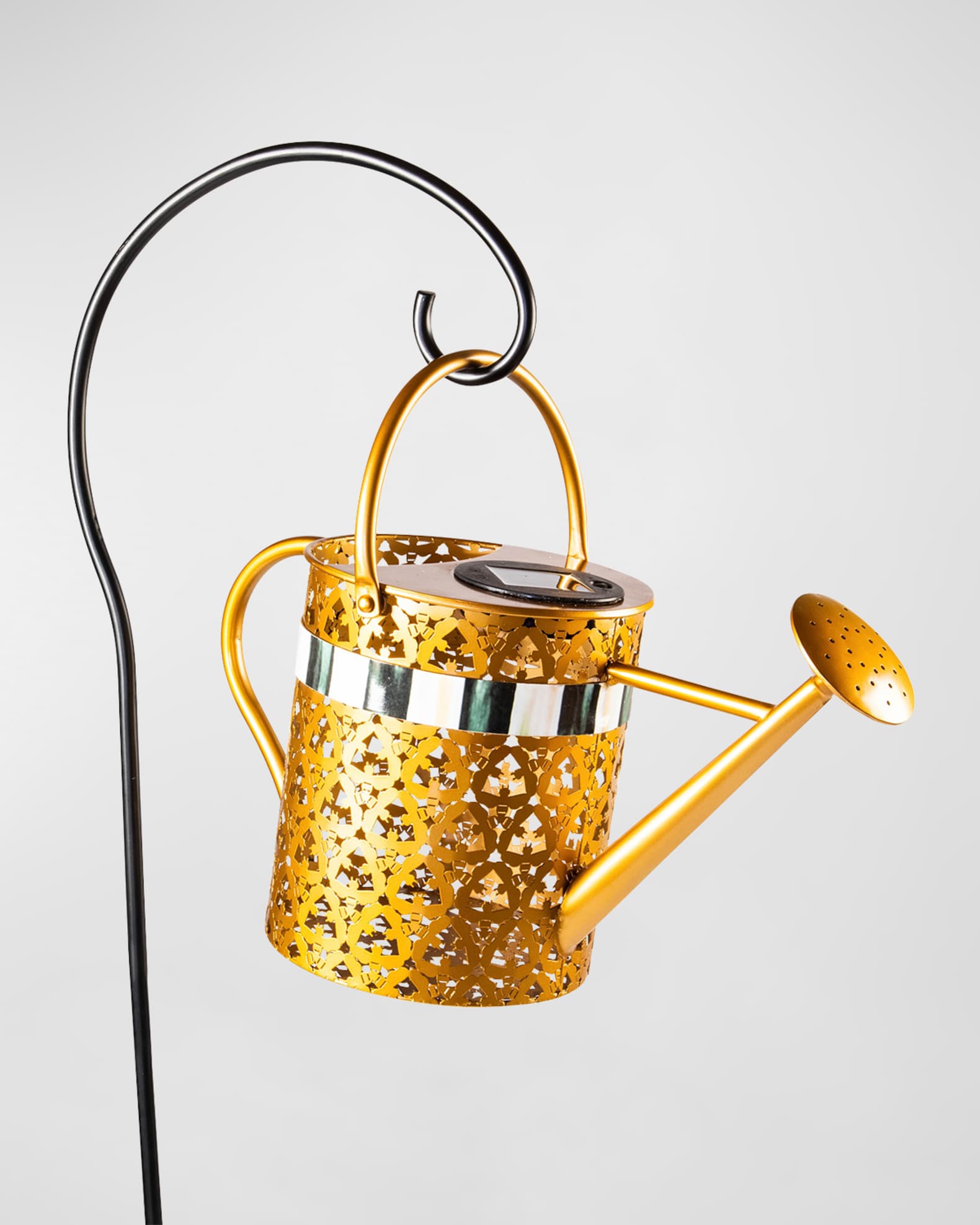 Solar Watering Can Garden Stake 1