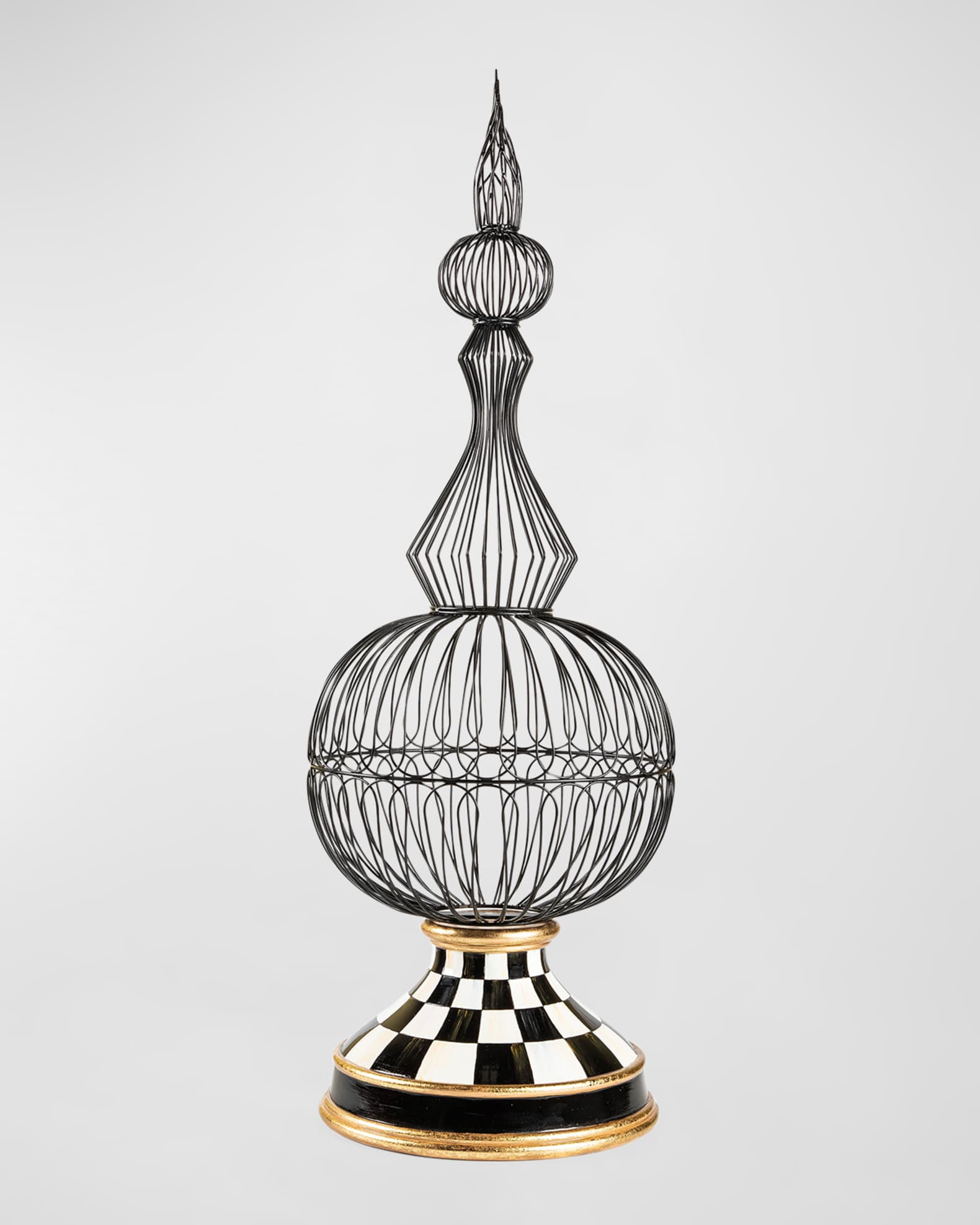 Small Courtly Check Wire Topiary  0