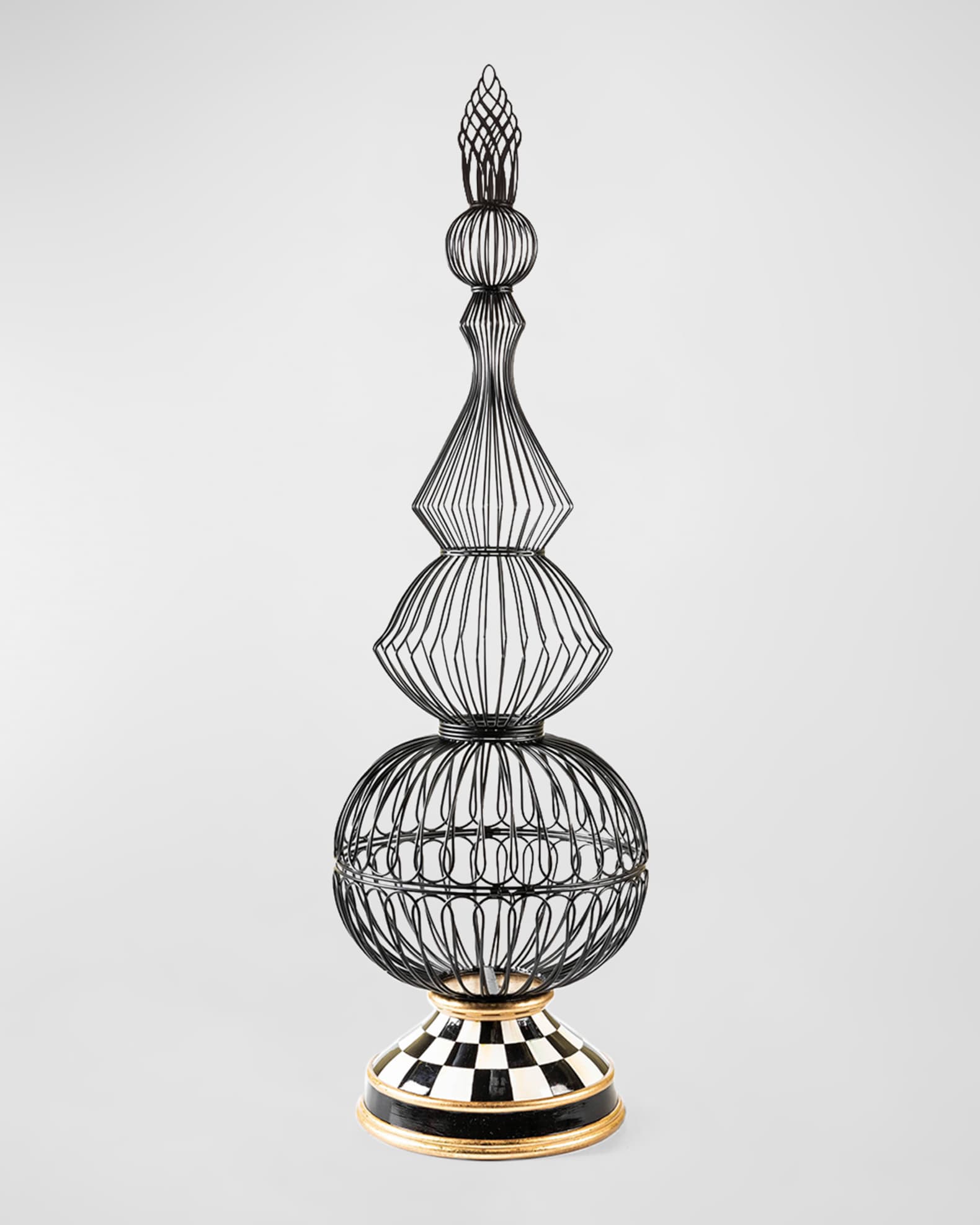 Large Courtly Check Wire Topiary  0
