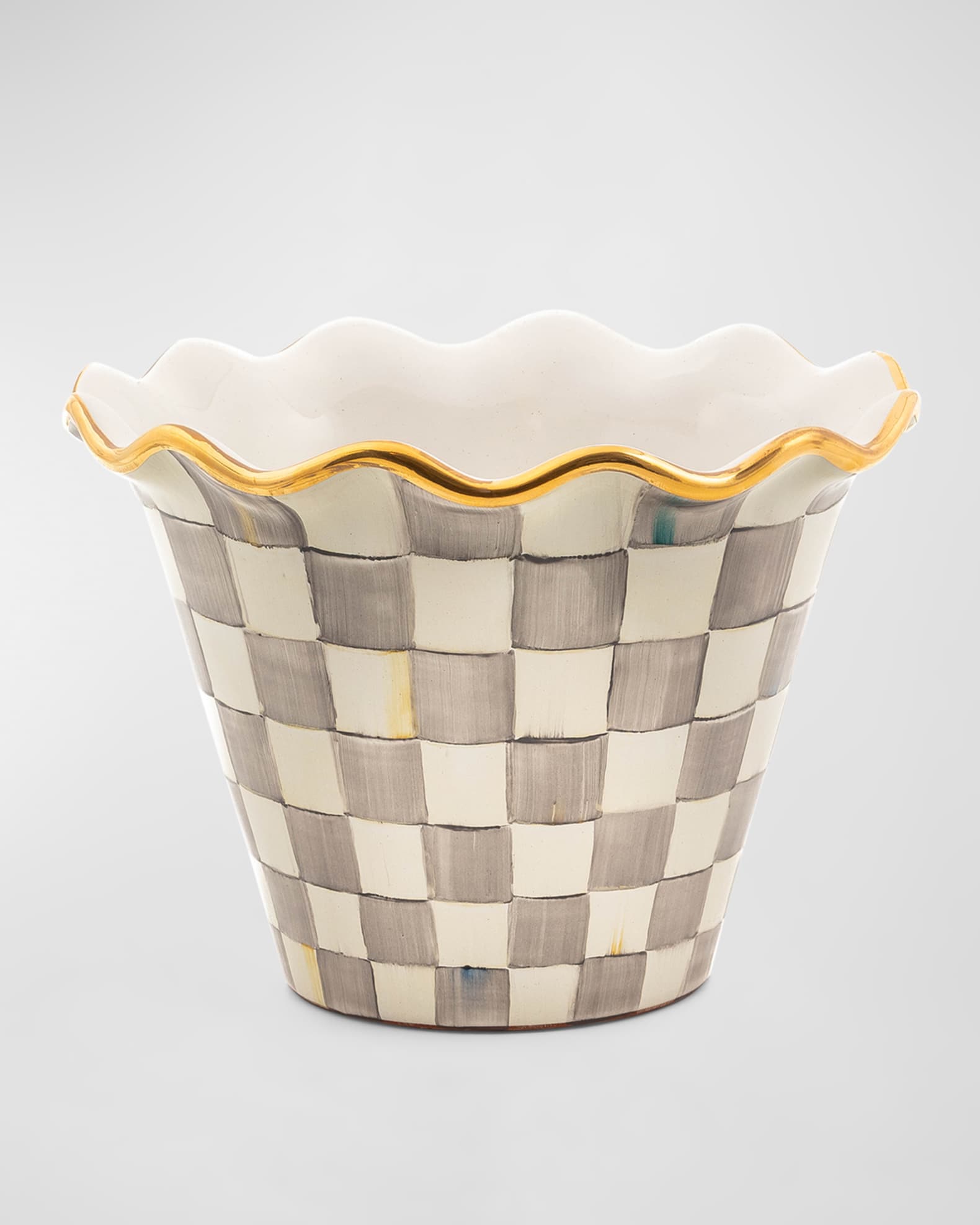 Sterling Check Garden Pot 0