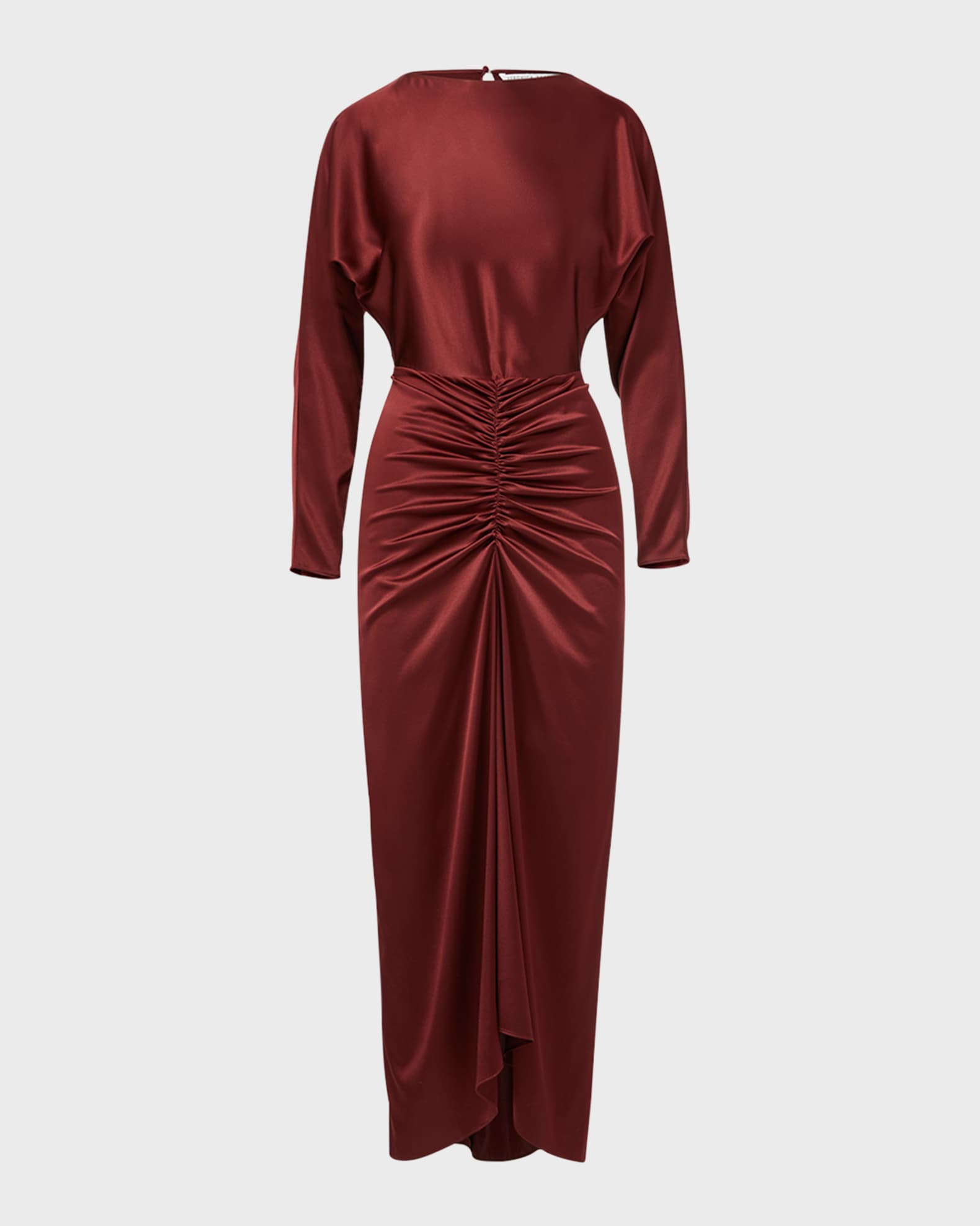 Veronica beard long ruched dress outlet