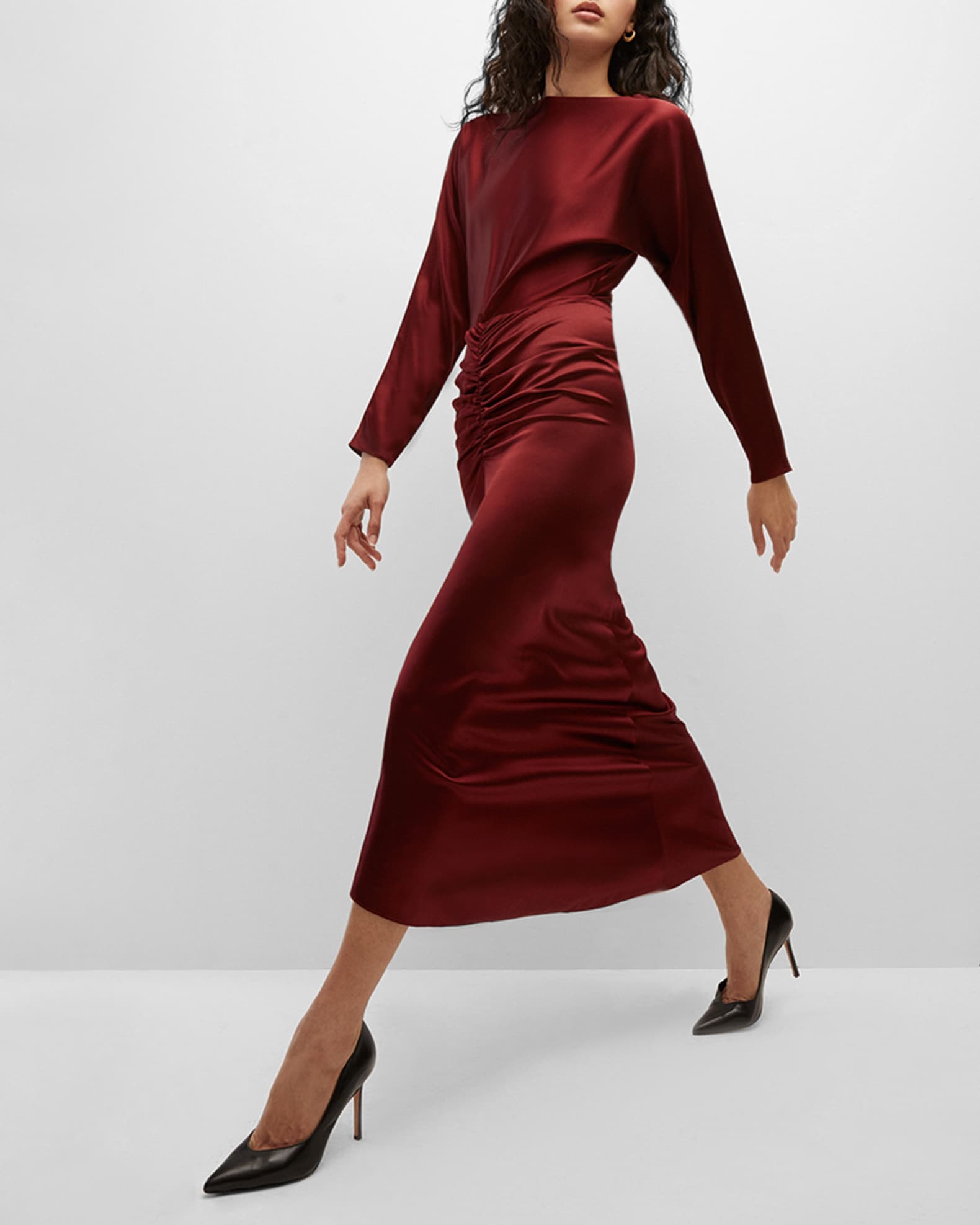 dresses with sheer long sleeves White Sheer Mesh Long Sleeve Cover Up Dress – Hot Miami Styles main image 0