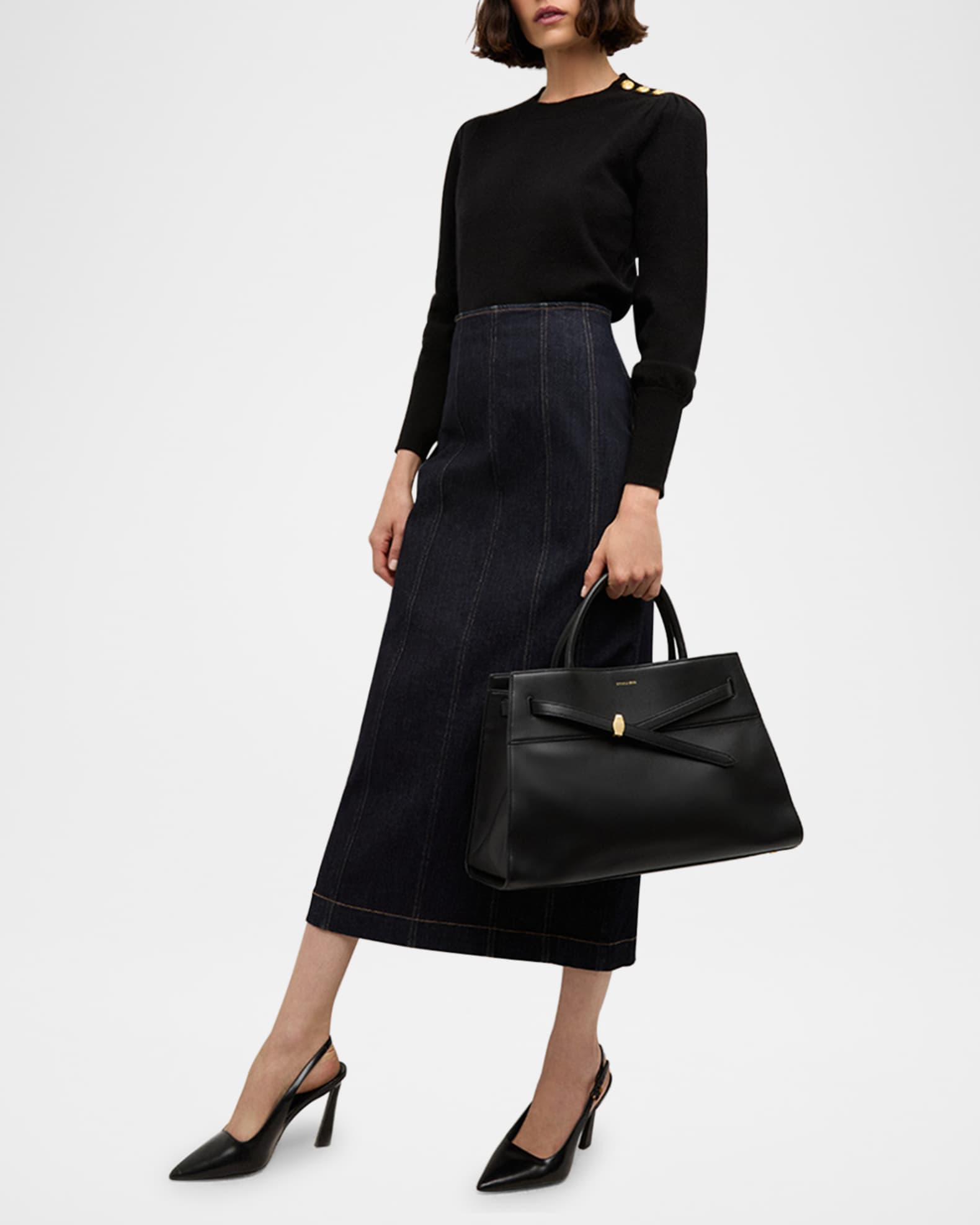 Nelia Cashmere Crewneck Sweater 1