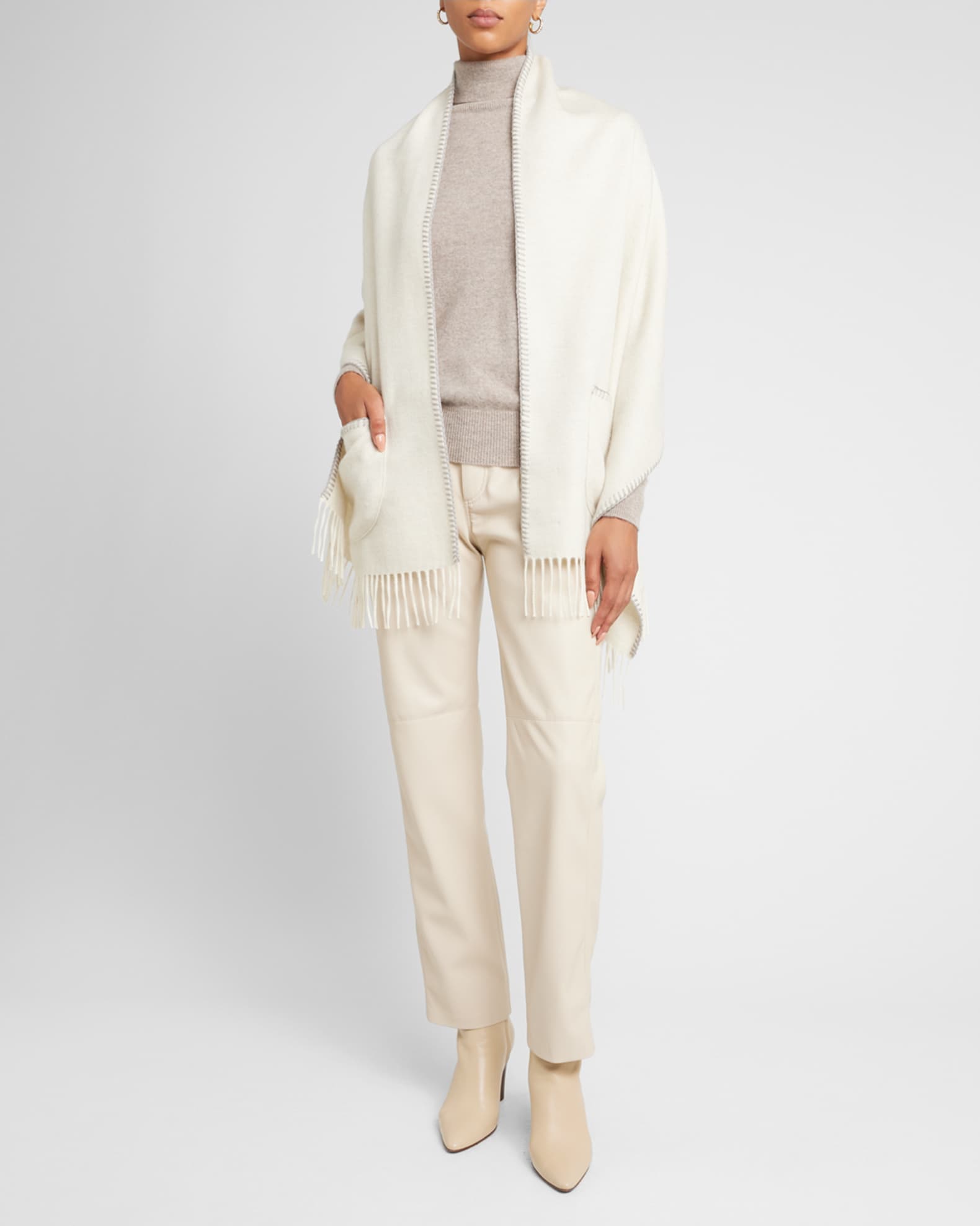 Alonpi Tiny Cashmere Wrap Neiman Marcus