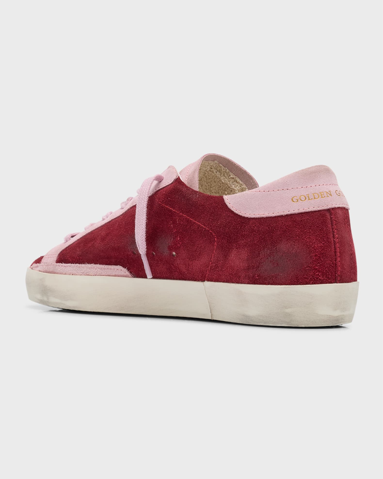 Golden Goose Superstar Bicolor Suede LowTop Sneakers Neiman Marcus