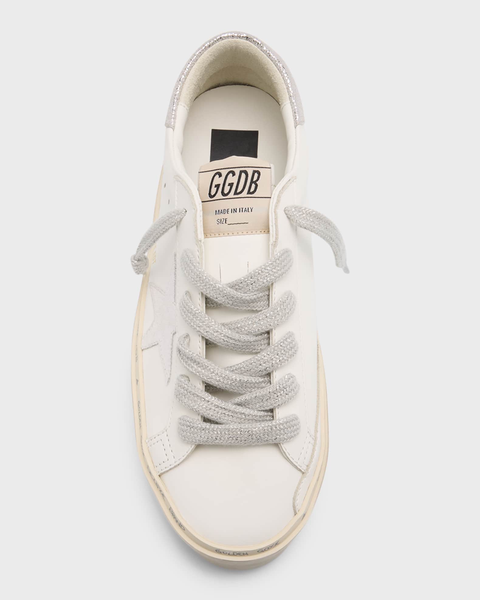 GOLDEN  ゴールデングース HI STAR sneaker Golden Goose - Hi Star leather low-top sneakers White - The