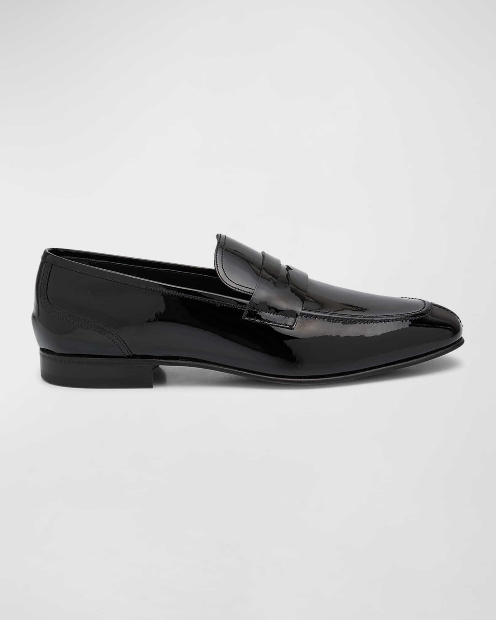 Bally Men's Saix Patent Leather Penny Loafers | Neiman Marcus