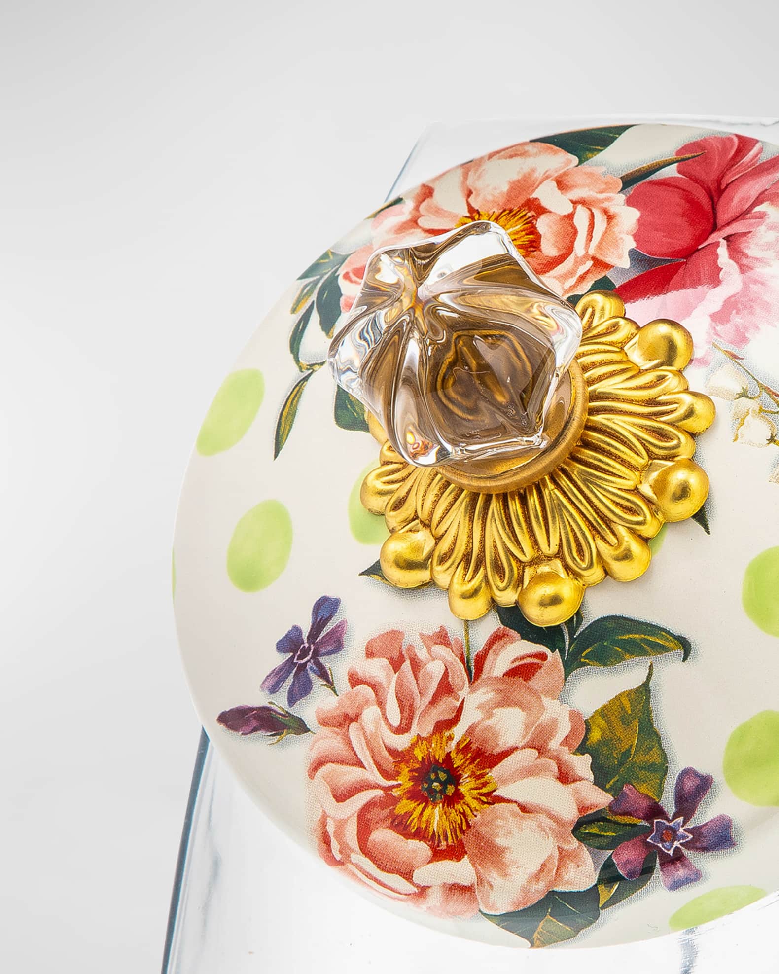 Cookie Jar with Wildflowers Enamel Lid 1