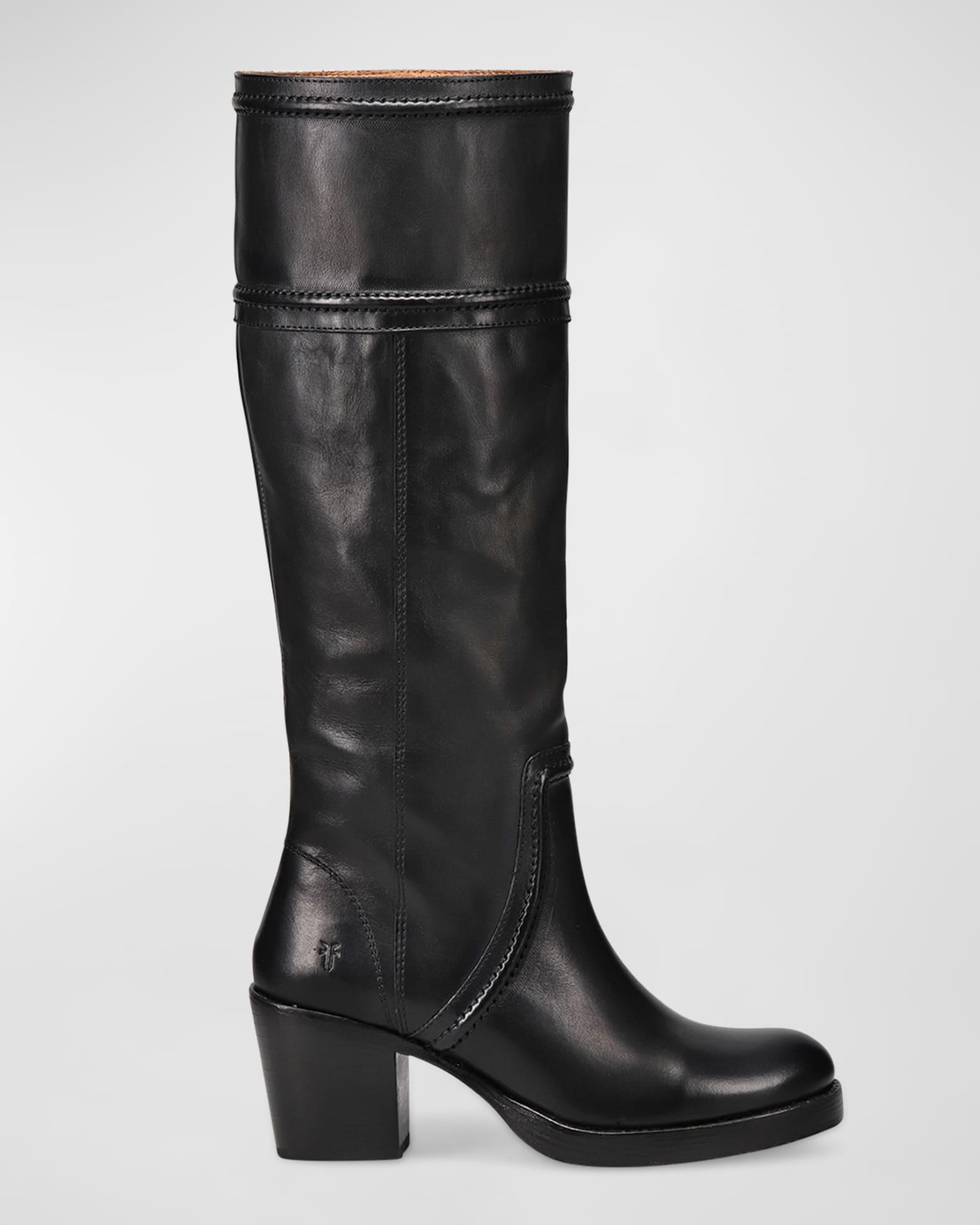 Frye black knee high boots top