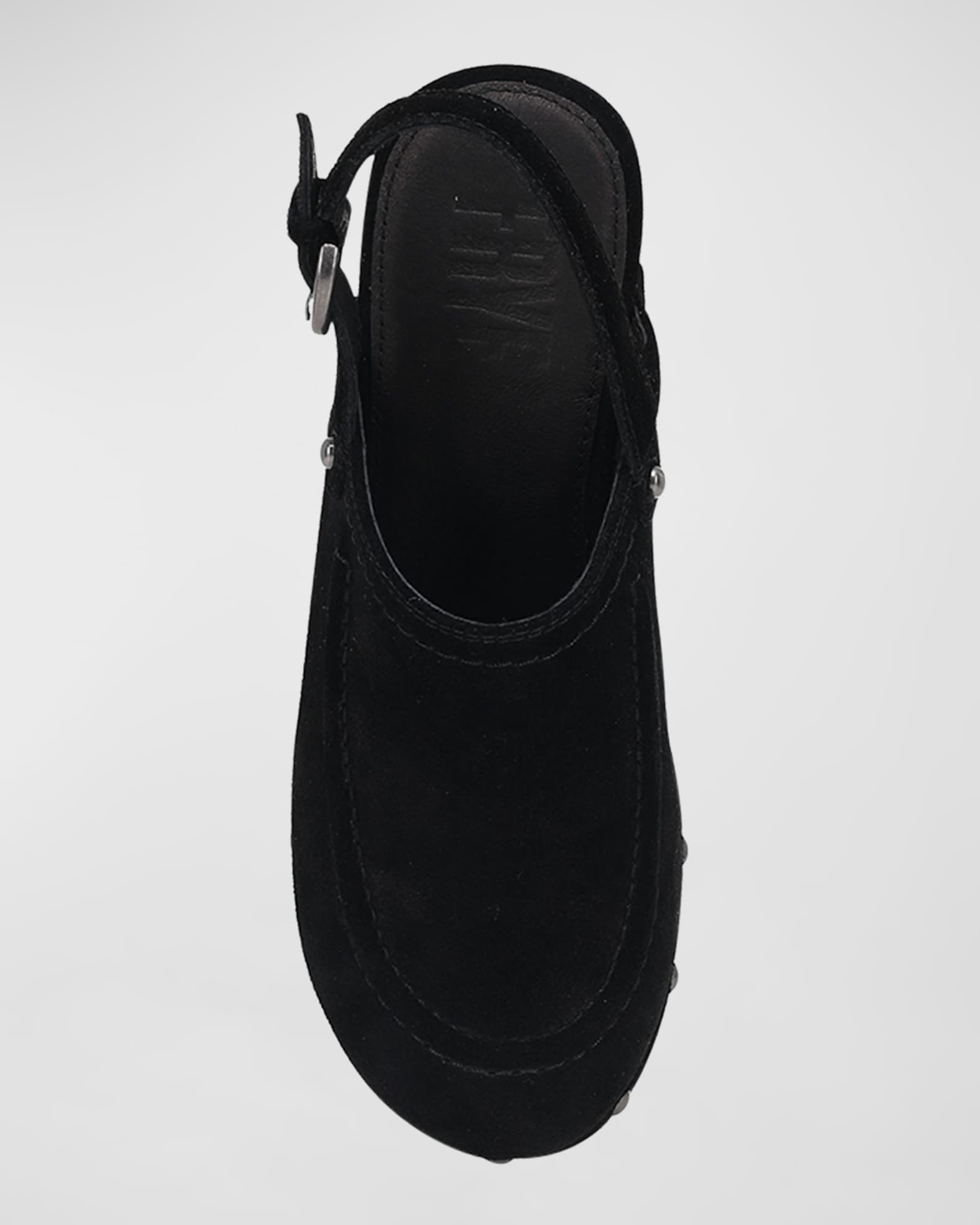 Alexander McQueen Harness 70mm leather sandals - Black