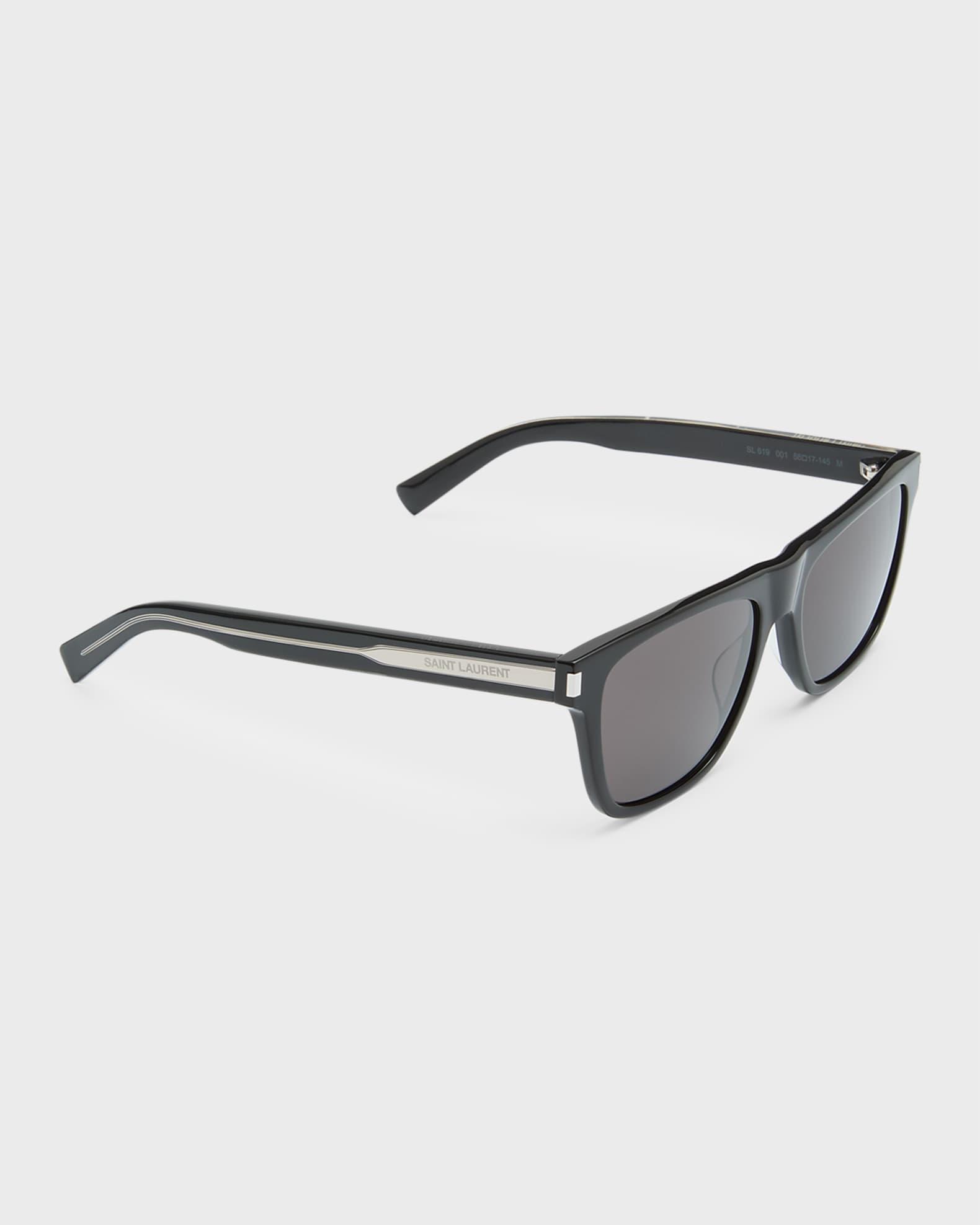 Saint Laurent Men's SL 619 Acetate Rectangle Sunglasses