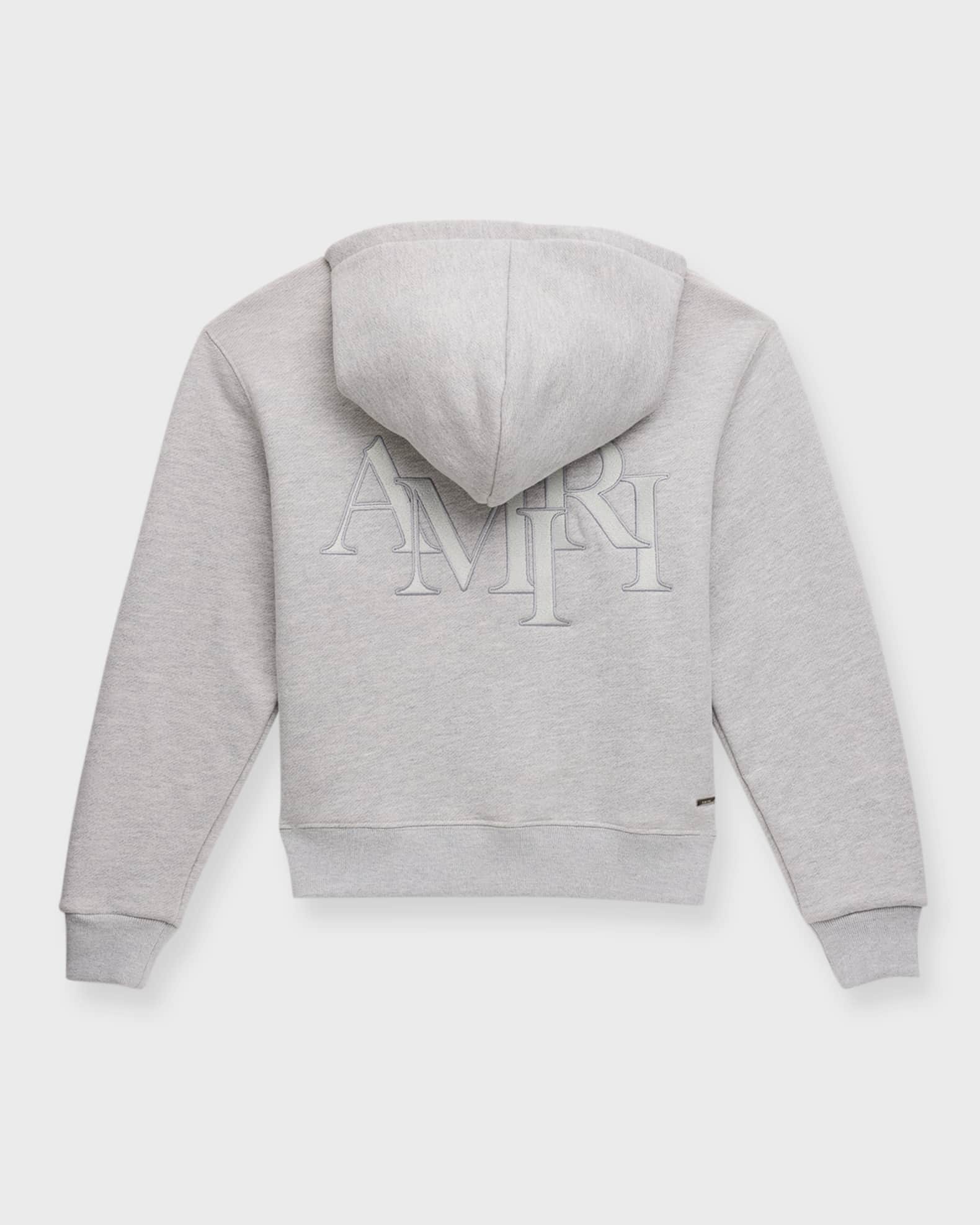 Monogrammed Striped Hoodie Embroidered Monogram Unisex 