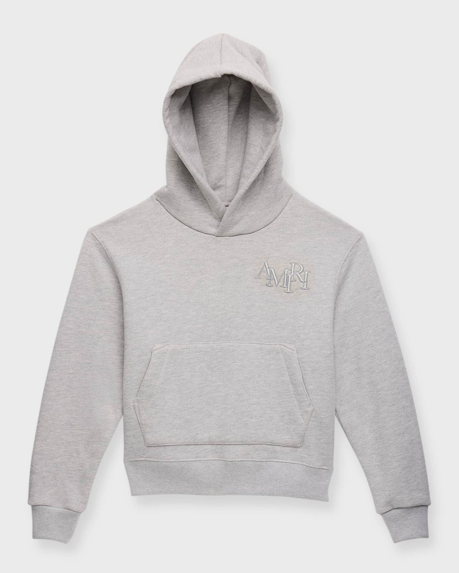 Brunello Cucinelli Kids logo-embroidered cotton hoodie - White