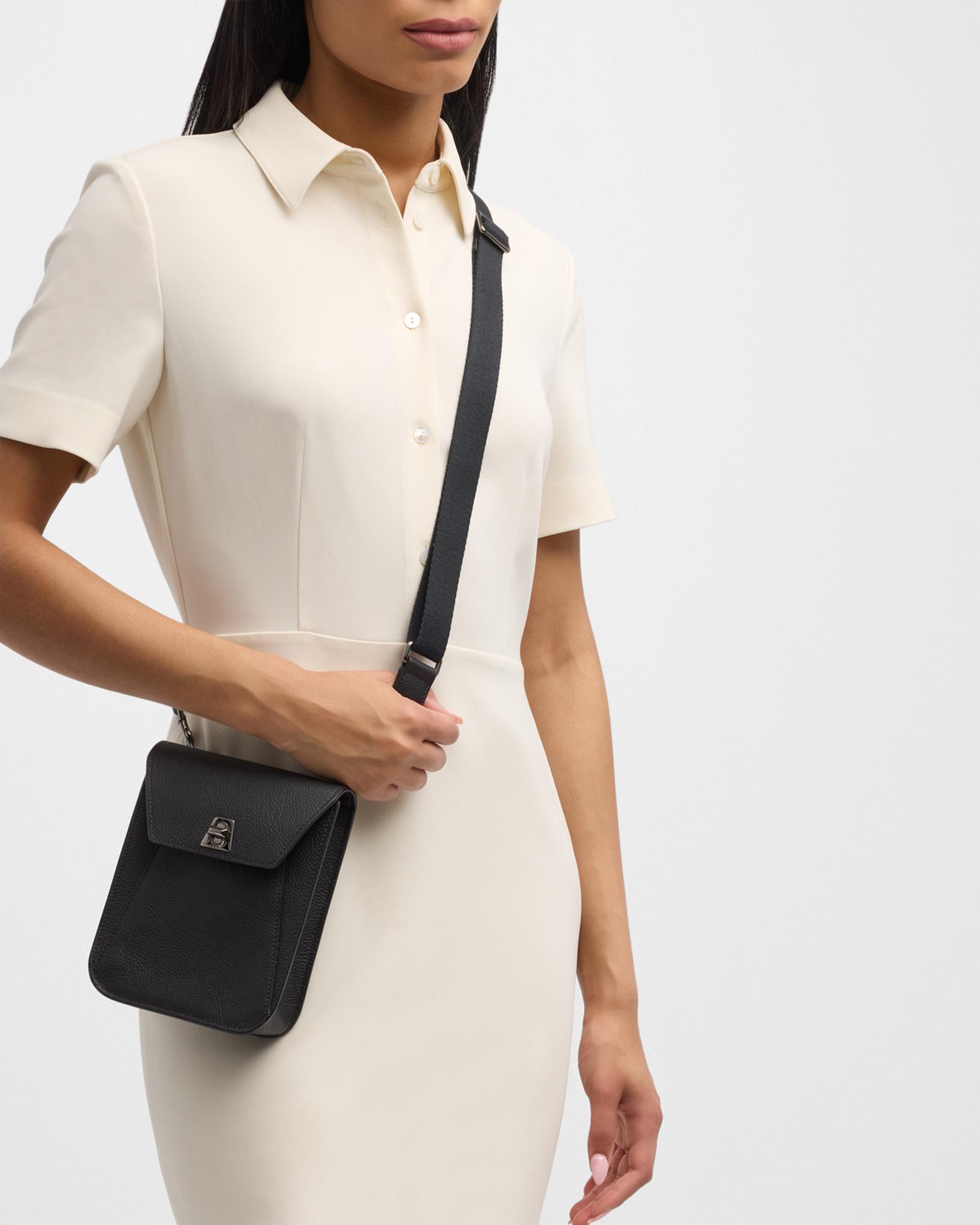 Akris Anouk Mini Flap Leather Messenger Bag | Neiman Marcus