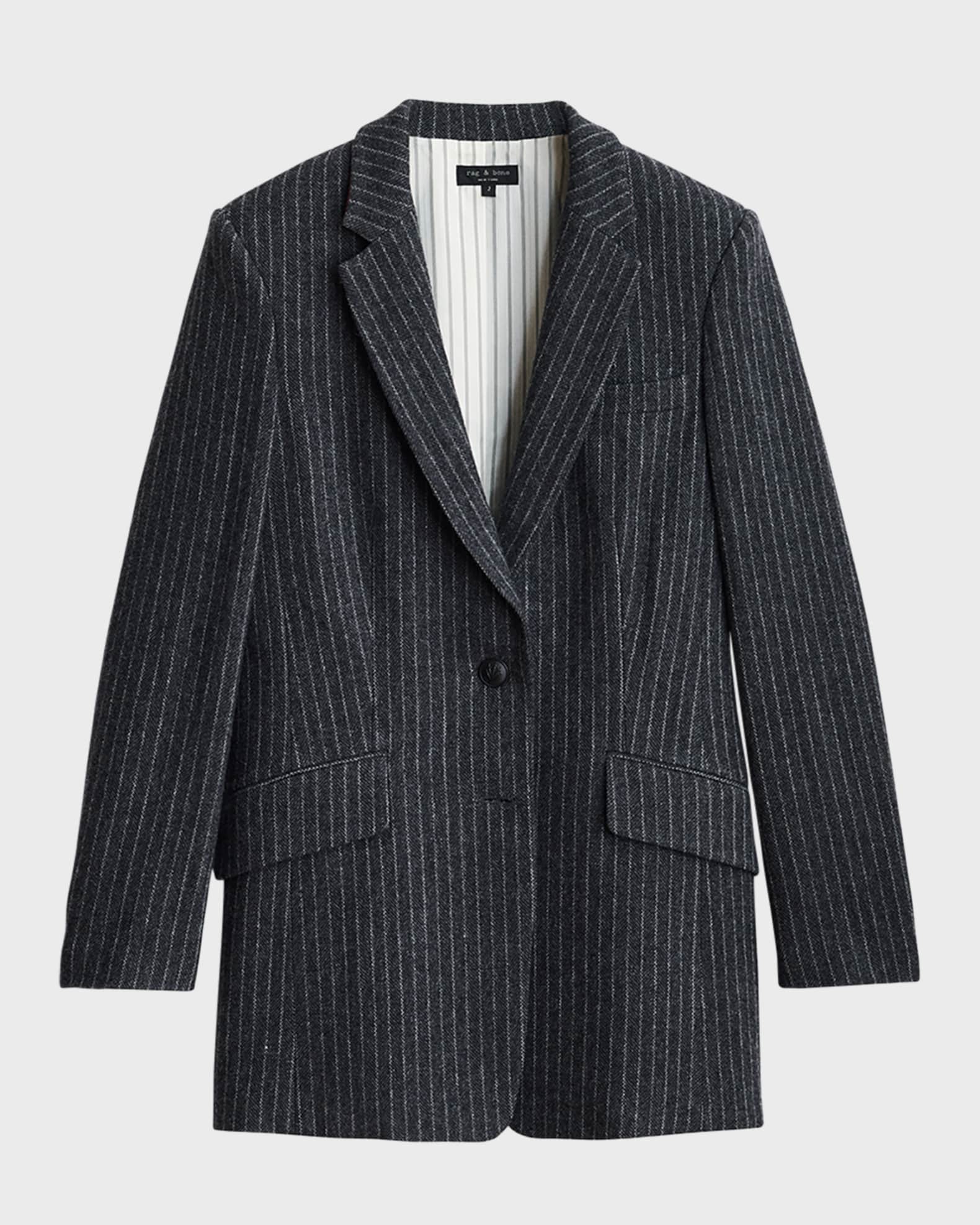 Rag & Bone Charles Pinstripe Italian Wool Blazer Neiman Marcus