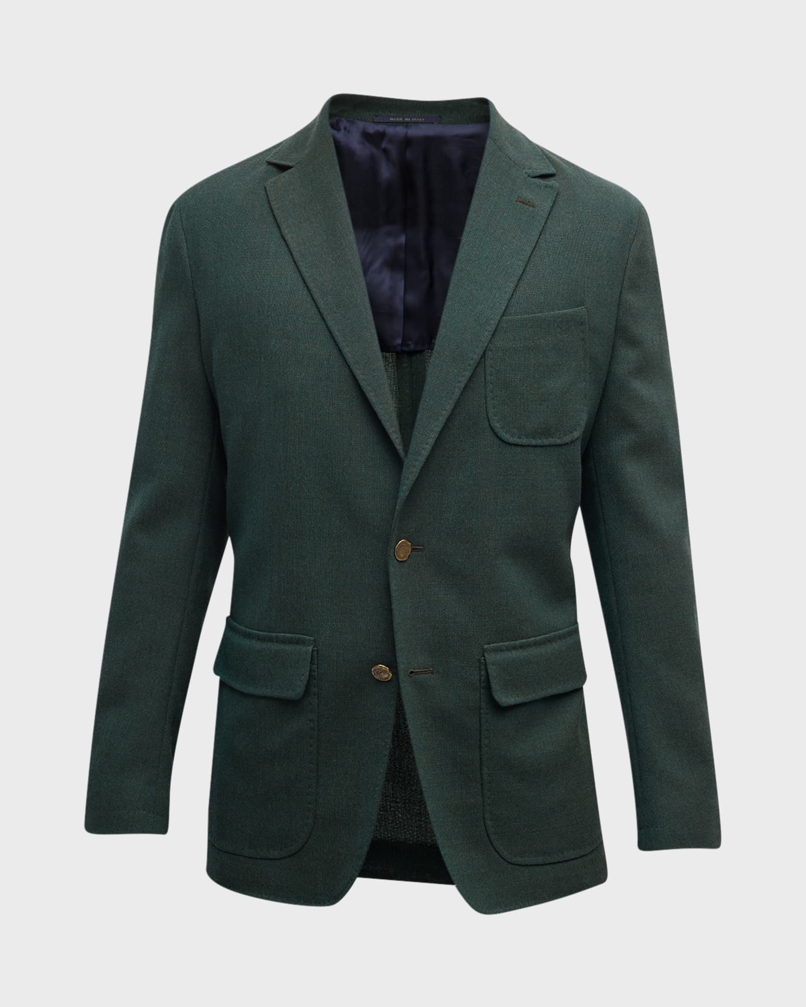 Sid Mashburn Men's Wool Hopsack Ghost Blazer | Neiman Marcus
