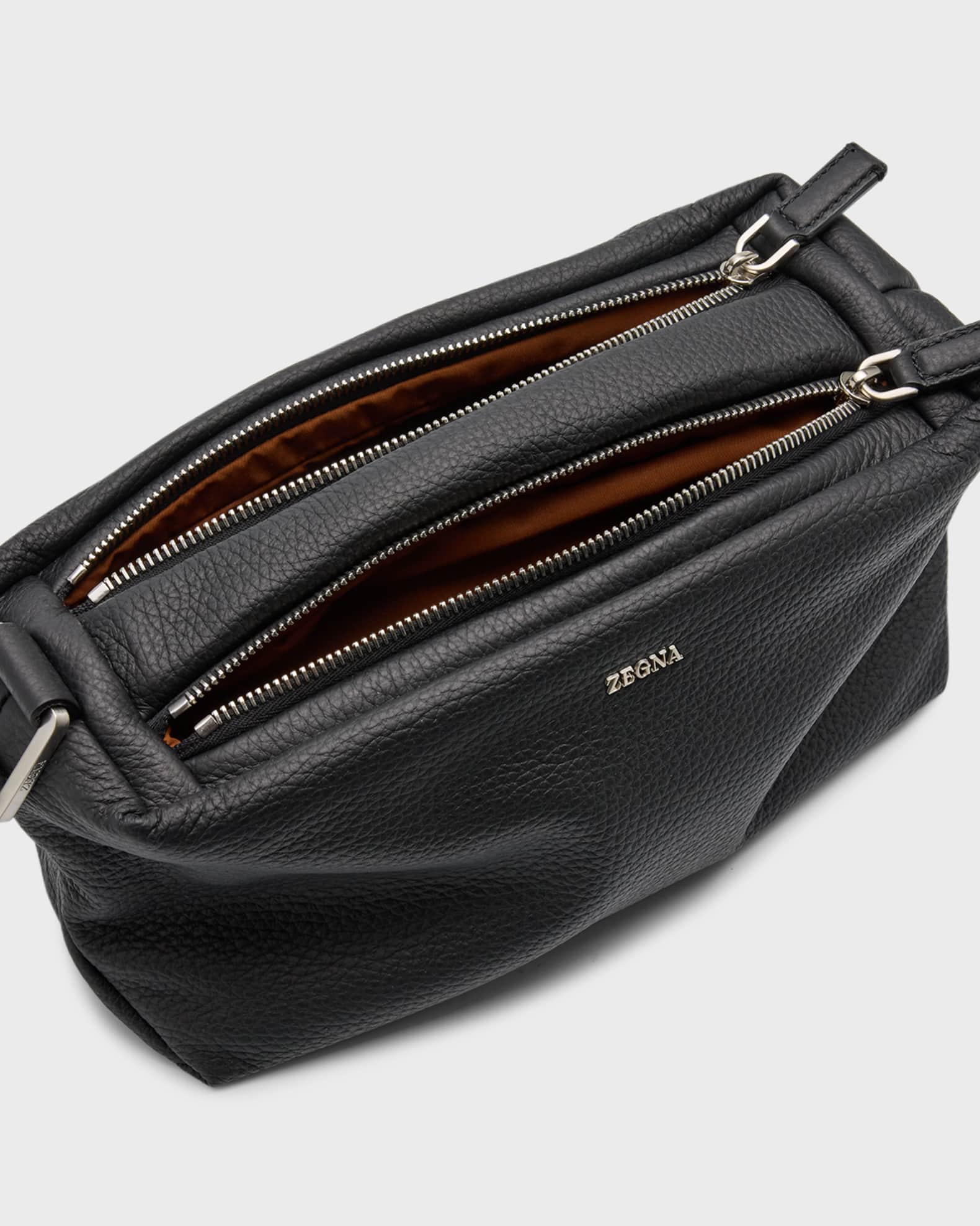 Men's Deerskin Double-Zip Pouch 1