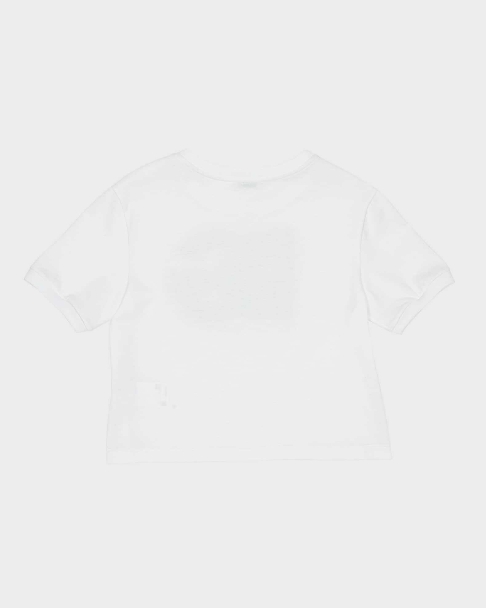 Girl's Rhinestone Embellished Interlocked Logo-Print T-Shirt, Size 8-12 1