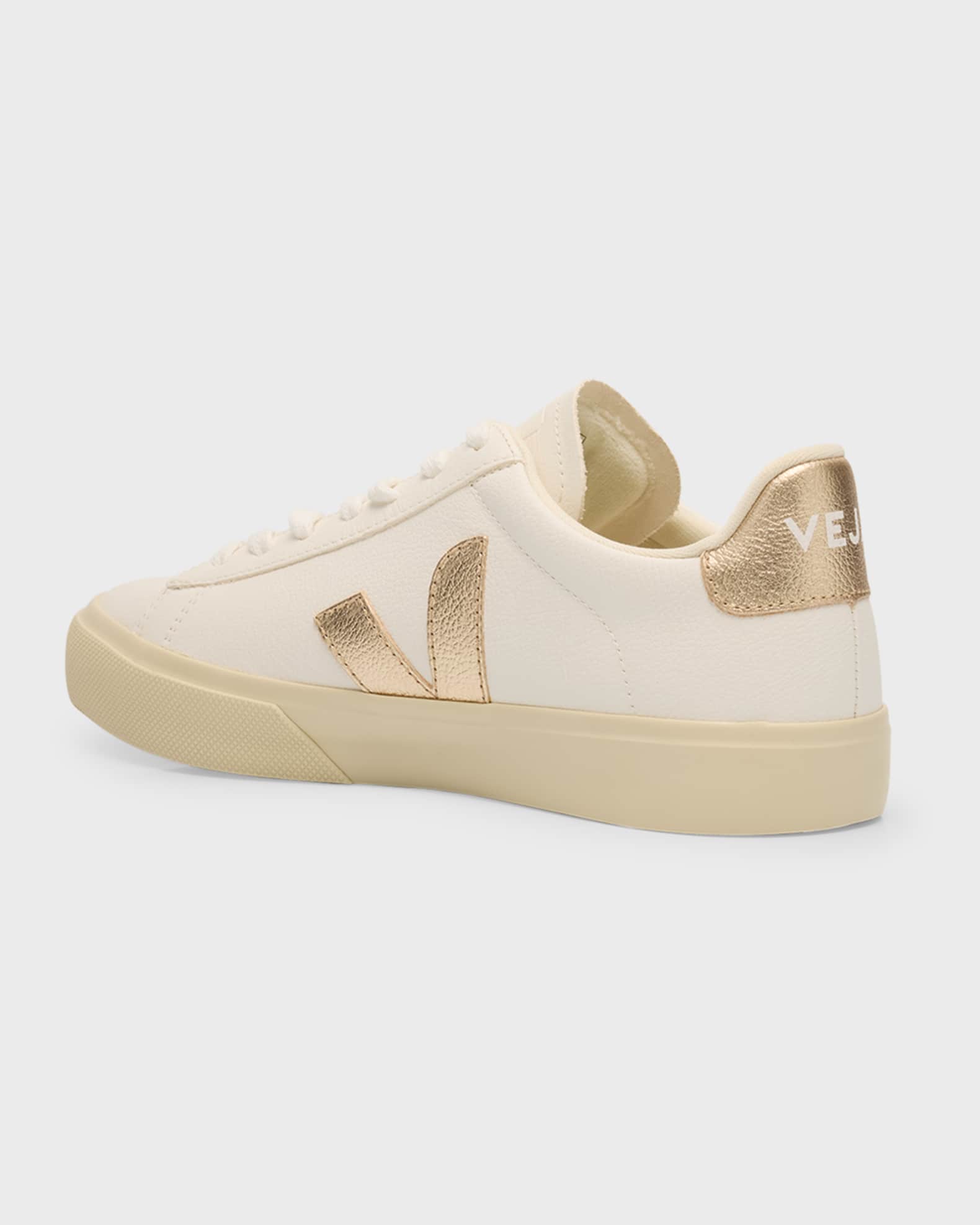 VEJA CAMPOスニーカー ホワイト☓ゴールド VEJA Campo Bicolor Low-Top Sneakers | Neiman Marcus