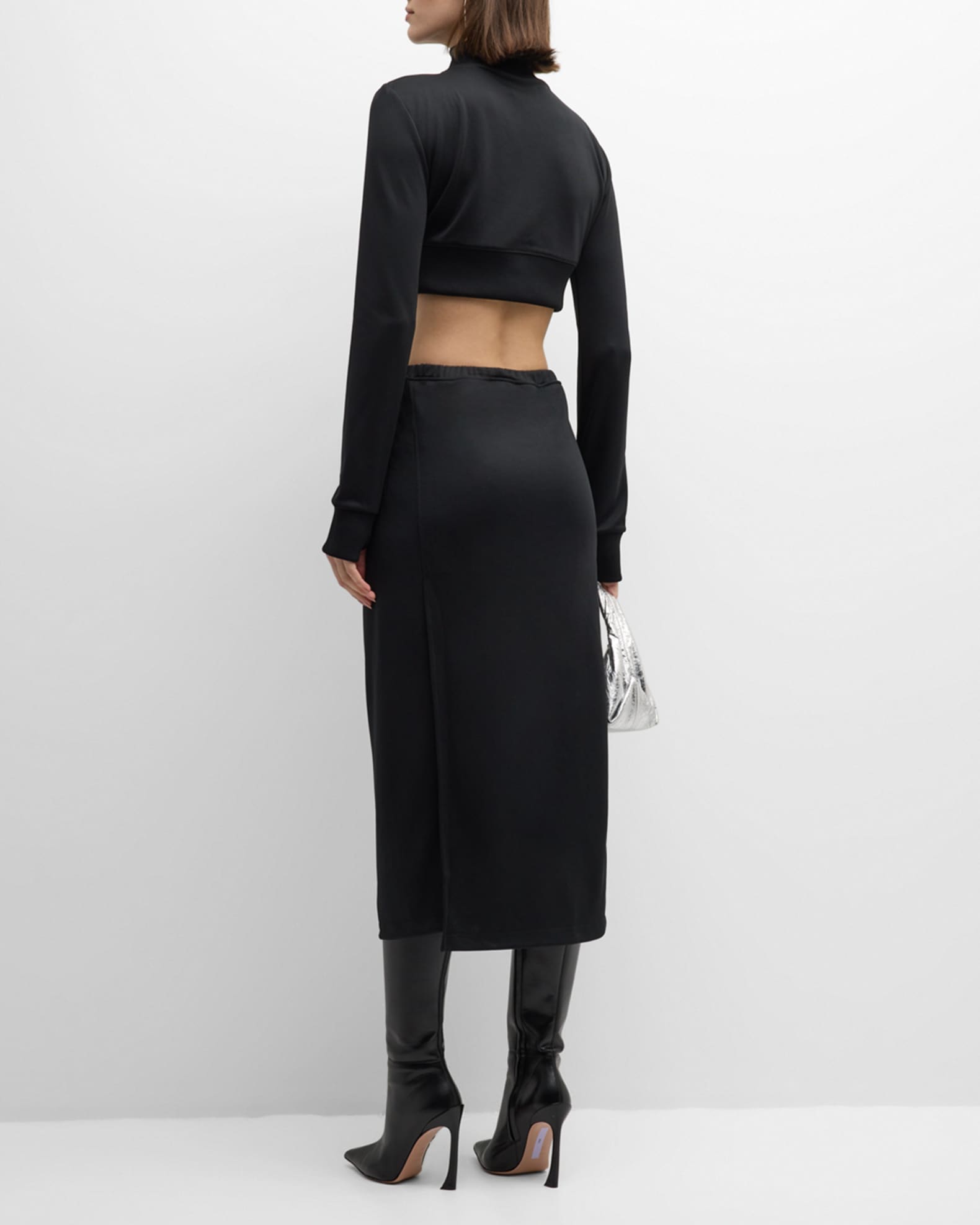 Courreges Drawstring Tracksuit Maxi Skirt Neiman Marcus