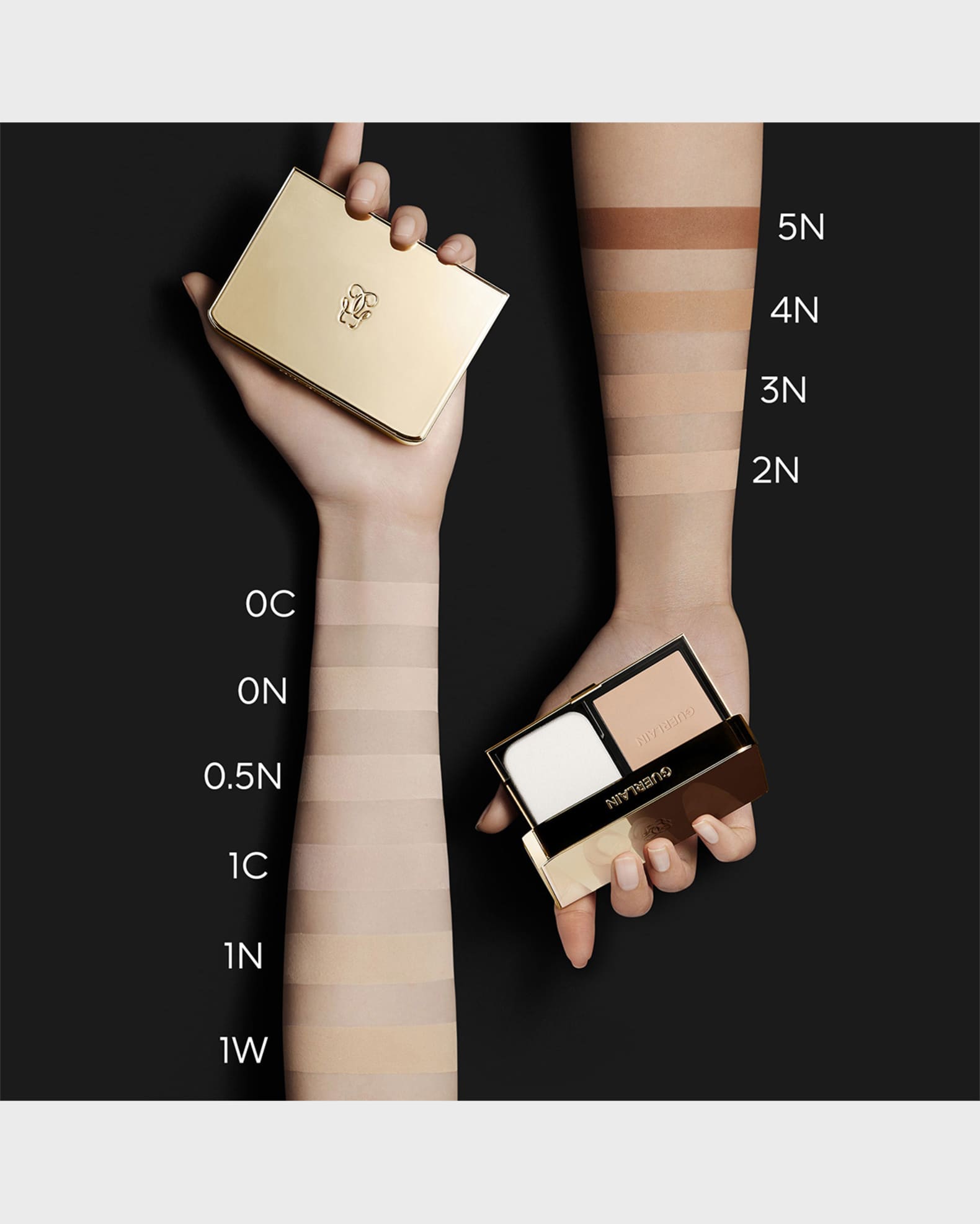 独特な Guerlain Matte Perfection High Control Skin Gold Parure チーク