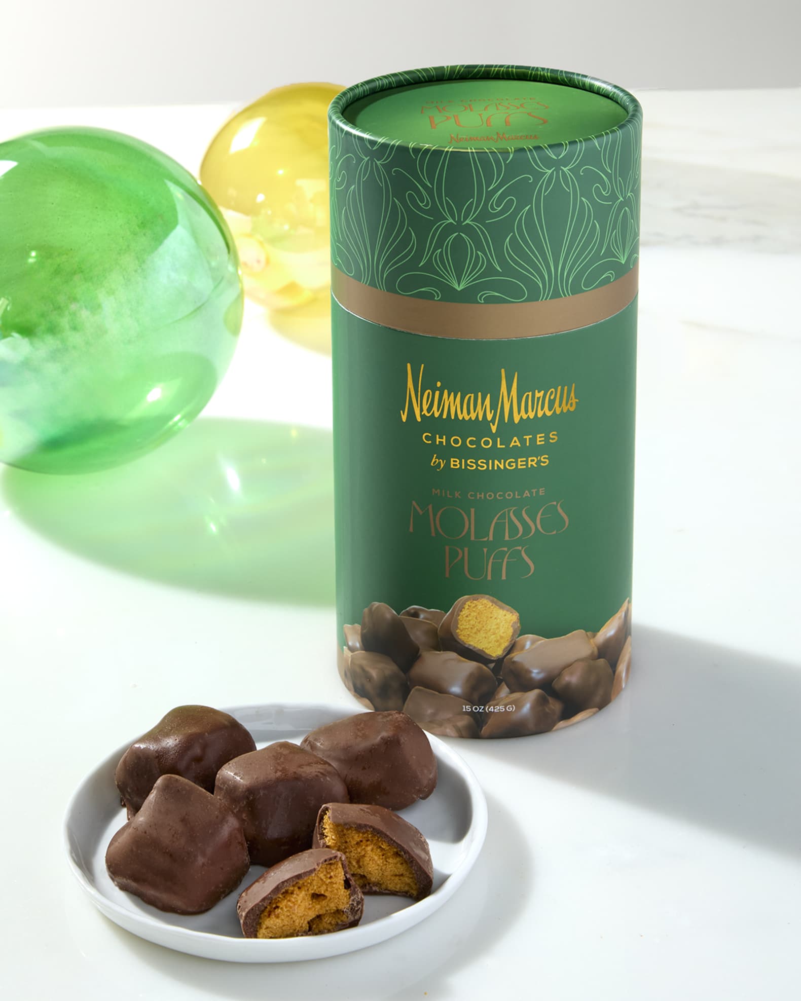 Bissinger's x Neiman Marcus Milk Chocolate Covered Molasses Puffs