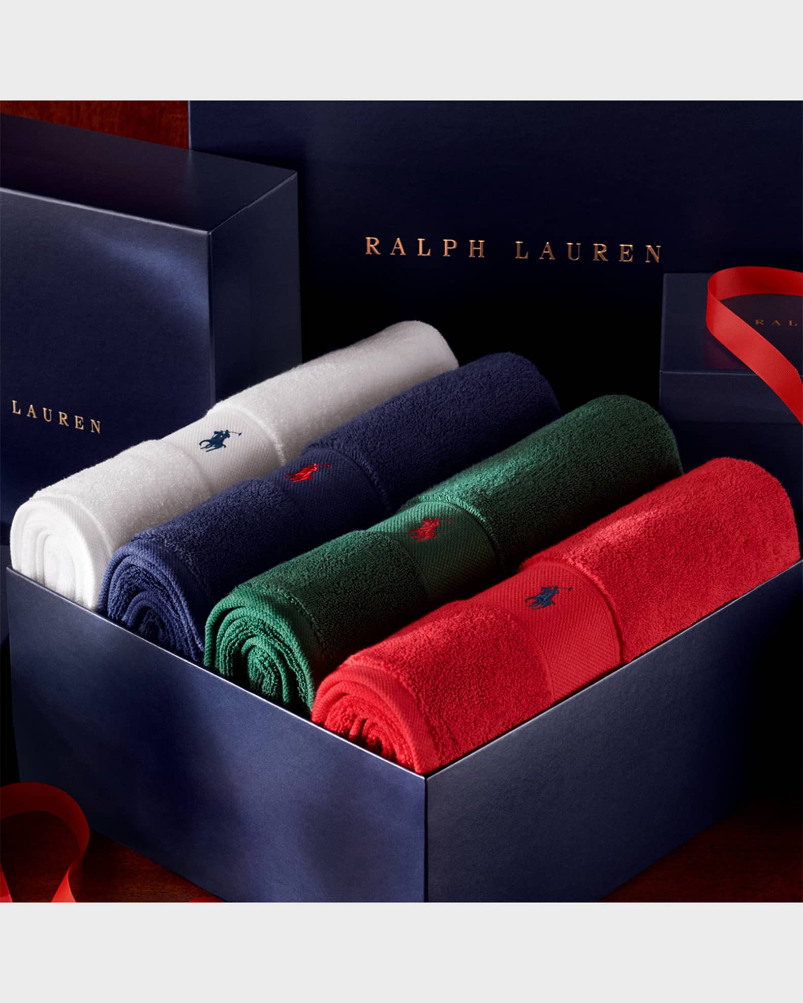 Ralph Lauren Polo Player Hand Towel - New Iris Blue