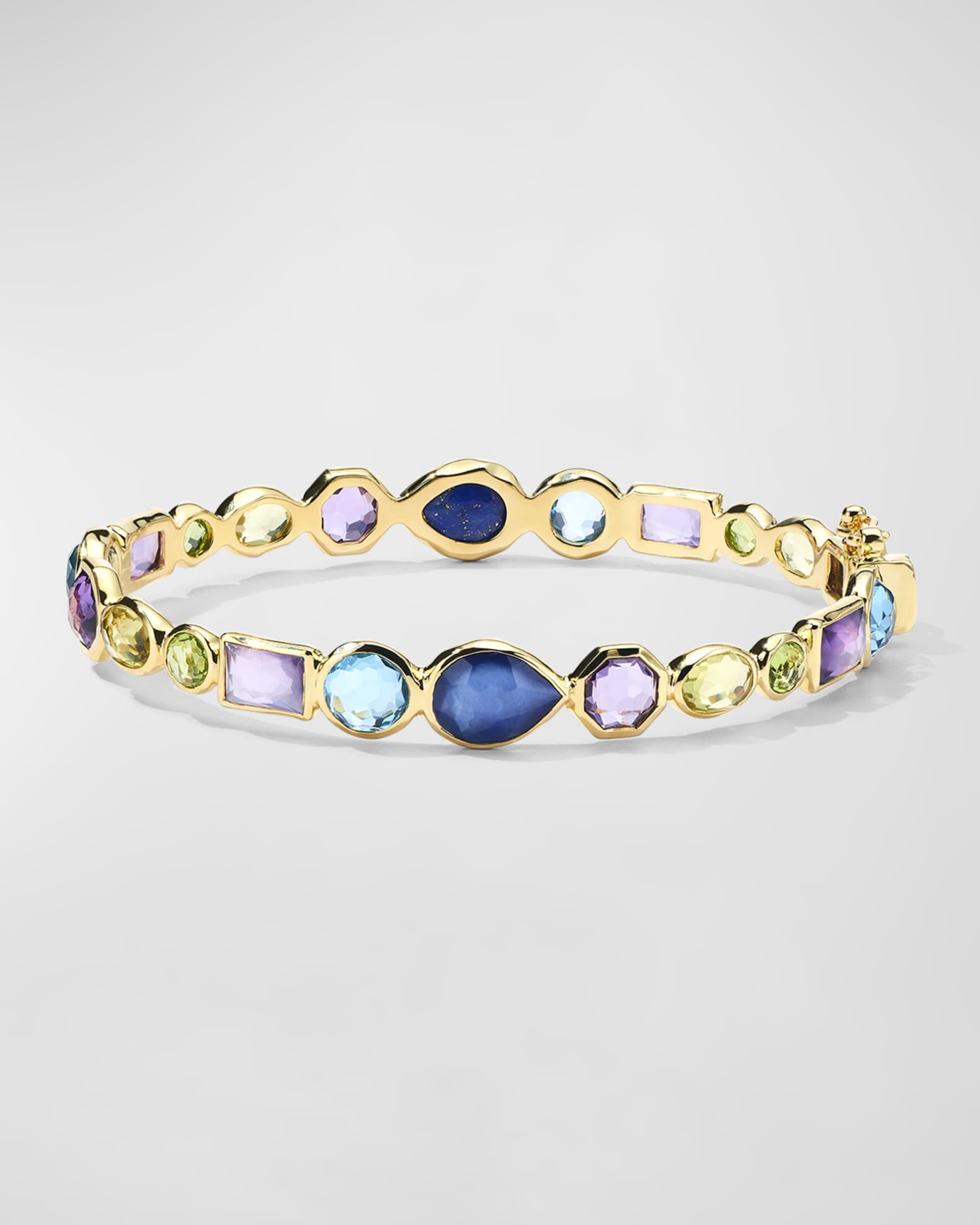 Ippolita 18K Rock Candy Hero Gelato Hinge Bangle Bracelet Neiman Marcus