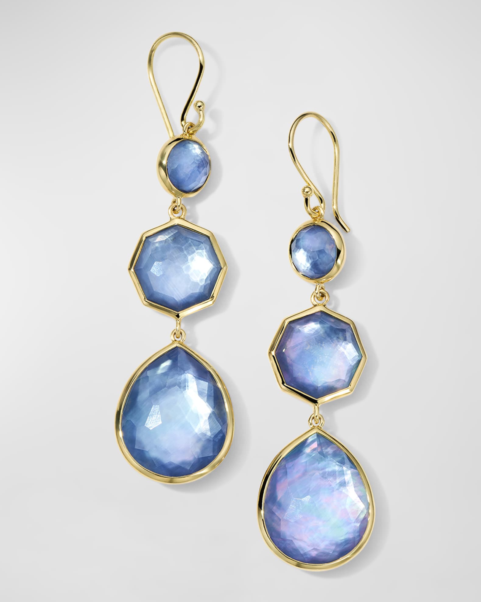 Ippolita 18K Gold Rock Candy Crazy 8s Earrings Neiman Marcus