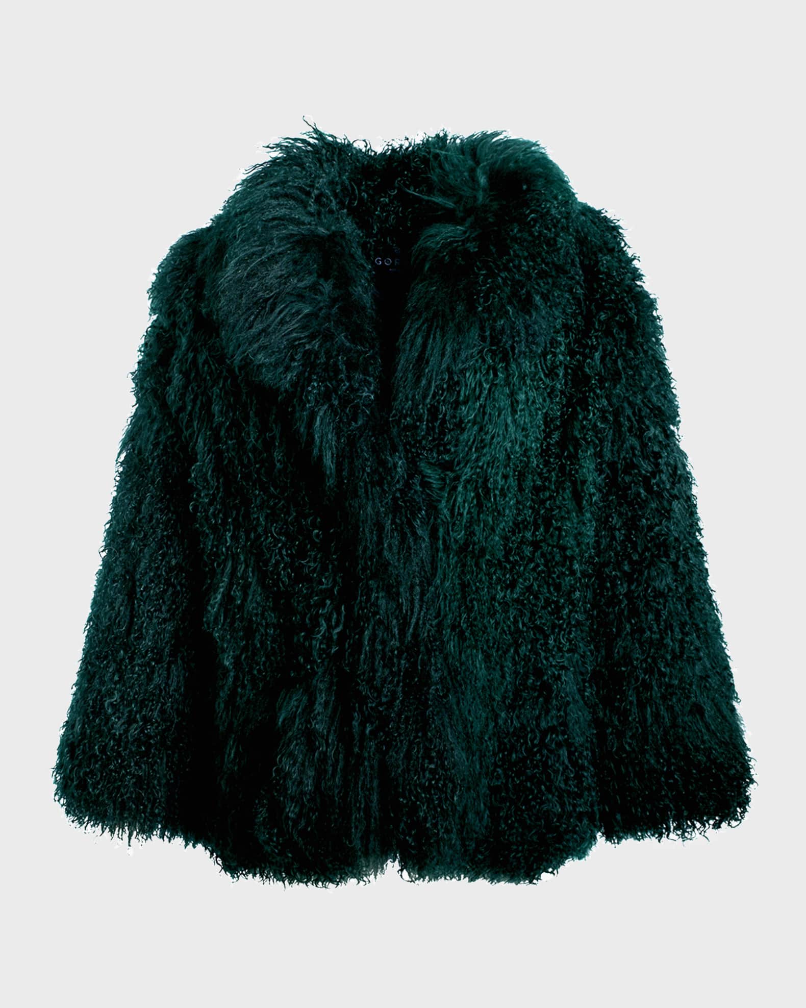 Gorski Long-Hair Mongolian Goat Fur Jacket | Neiman Marcus