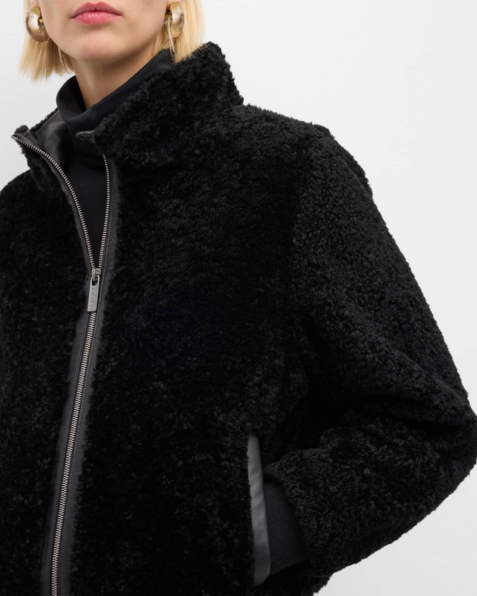 Gorski Shearling Lamb Bomber Jacket Neiman Marcus