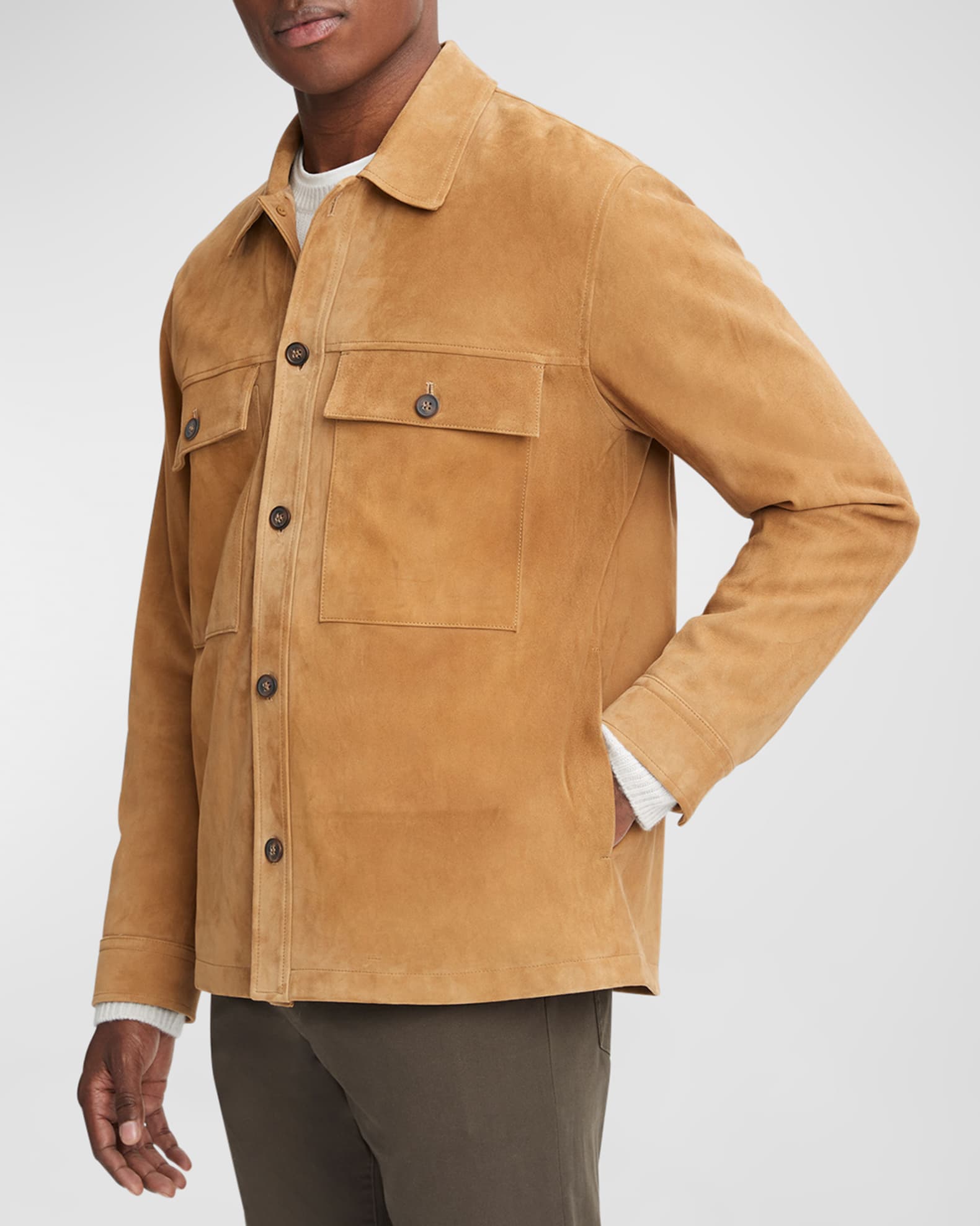 Louis Vuitton Men's Suede Trucker Jacket