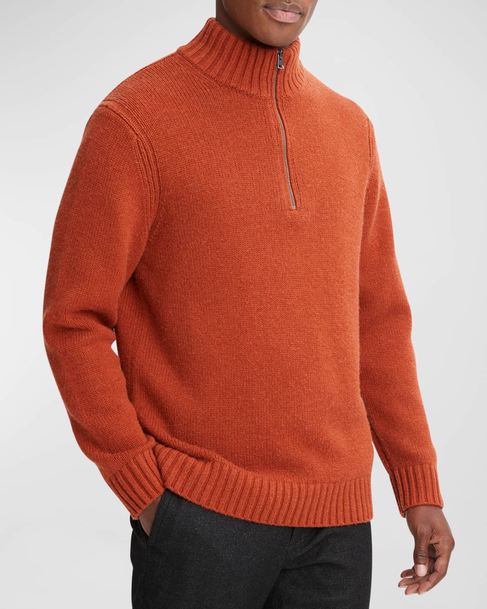 Tricolor Knit High Neck Pullover - Ready to Wear