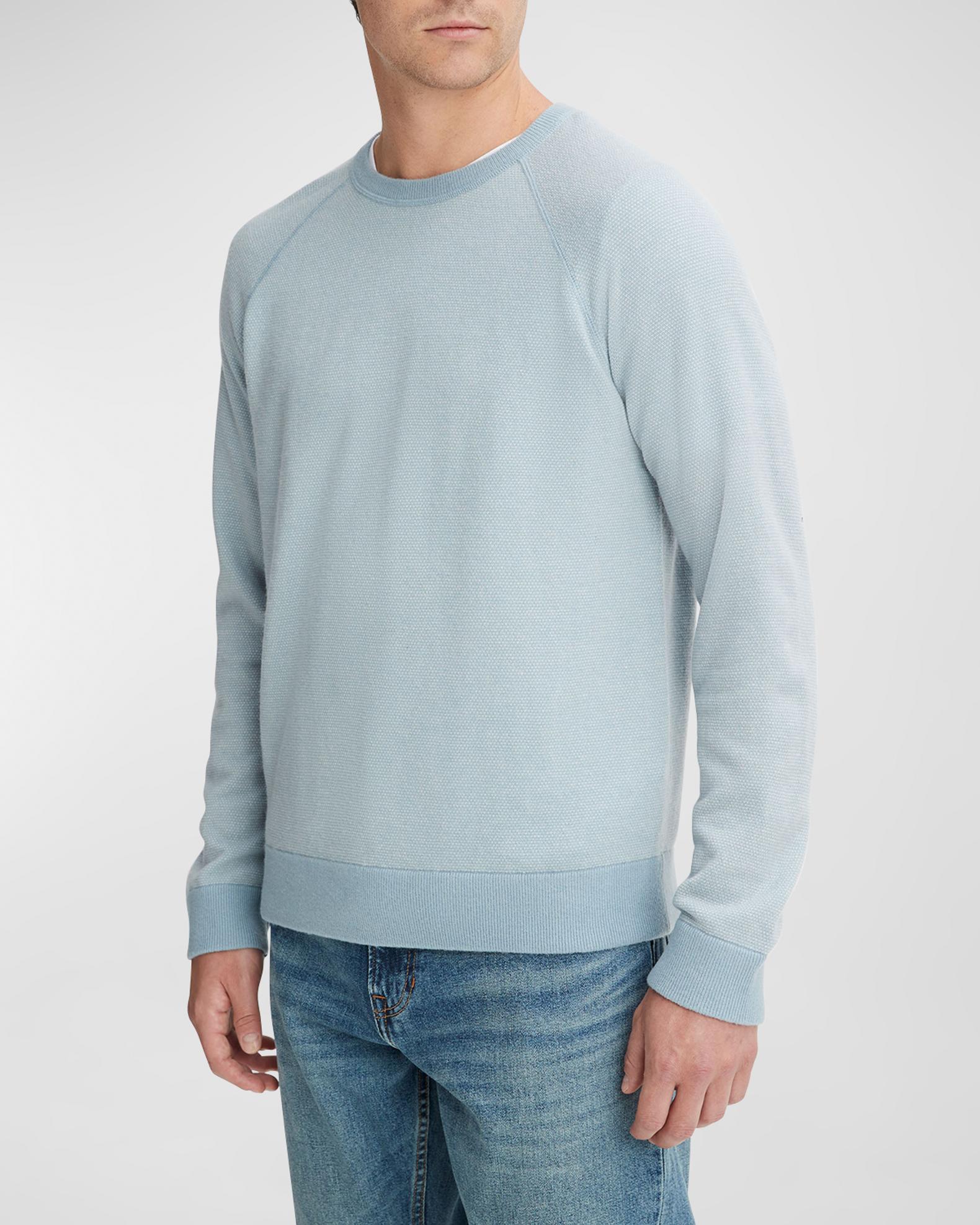 Vince Men's Birdseye Raglan Crew Sweater | Neiman Marcus