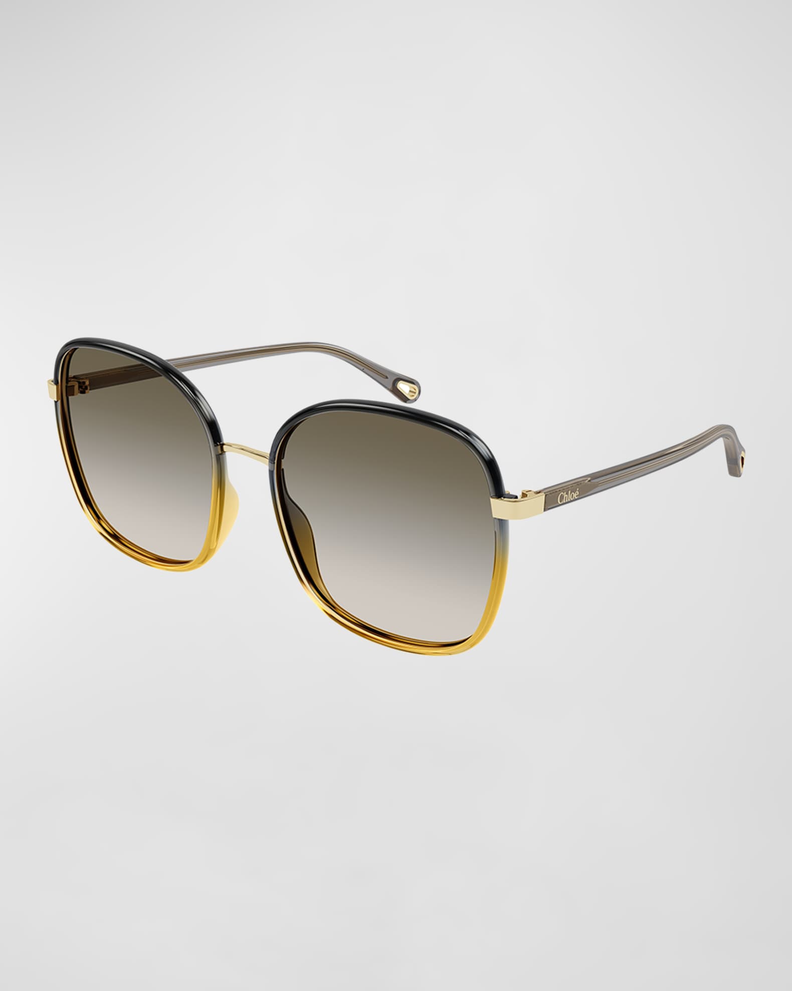 Chloé square frame acetate sunglasses top