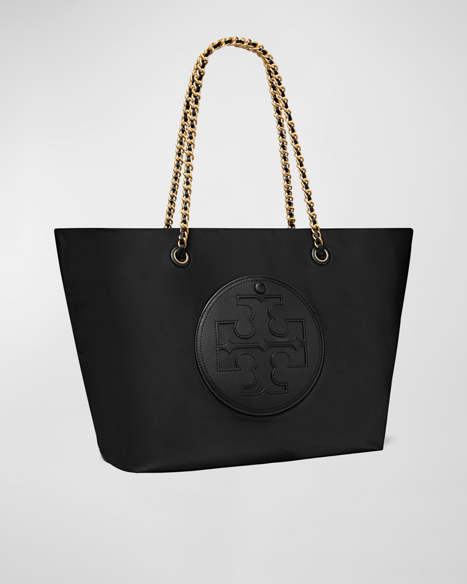 Tory Burch Ella Metallic Puffy Chain Tote