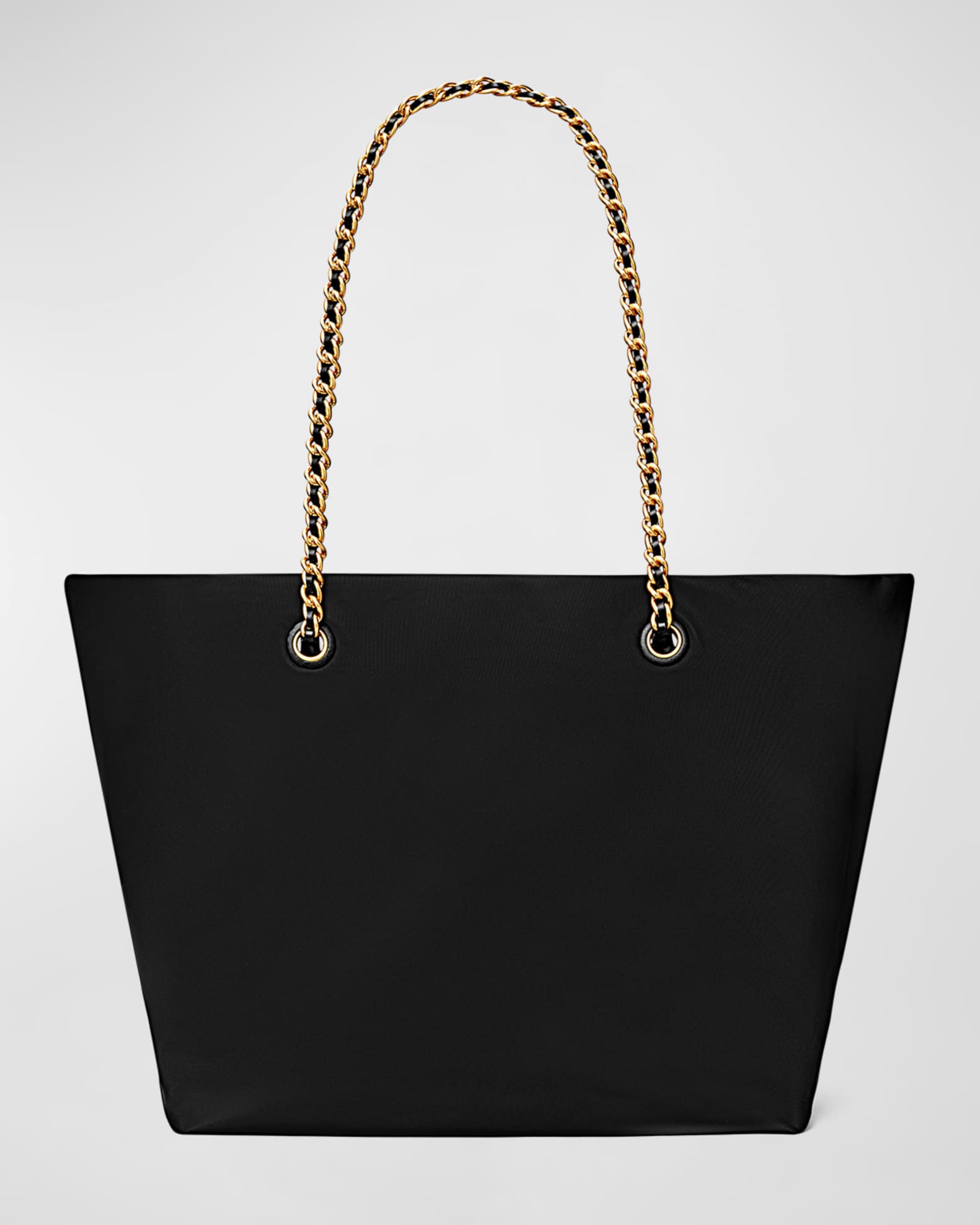Chain tote handbag deals