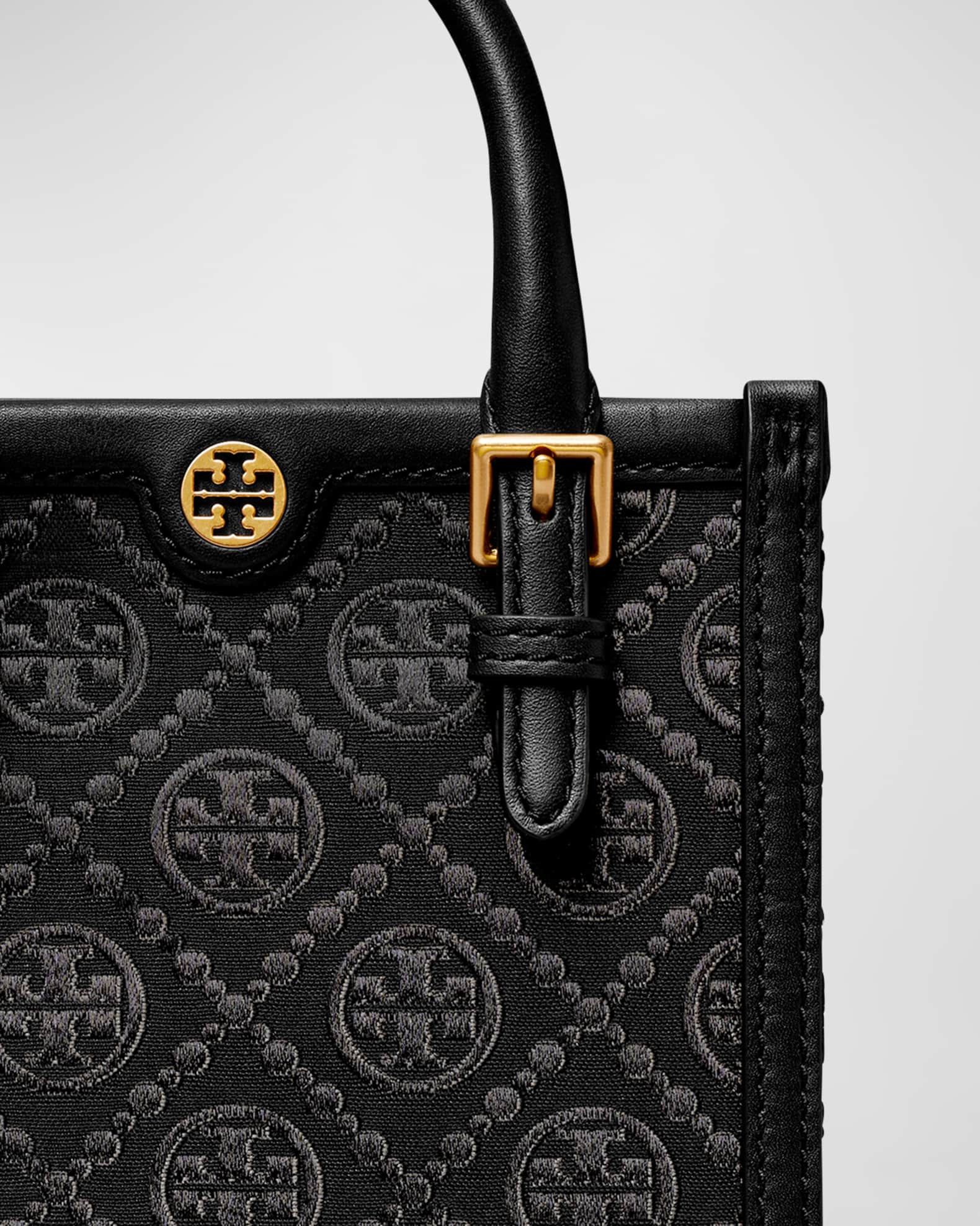 トートバッグ Tory Burch Mini Handbag In Canvas T Monogram Tory Burch Mini T Monogram Canvas Tote Bag | Neiman Marcus